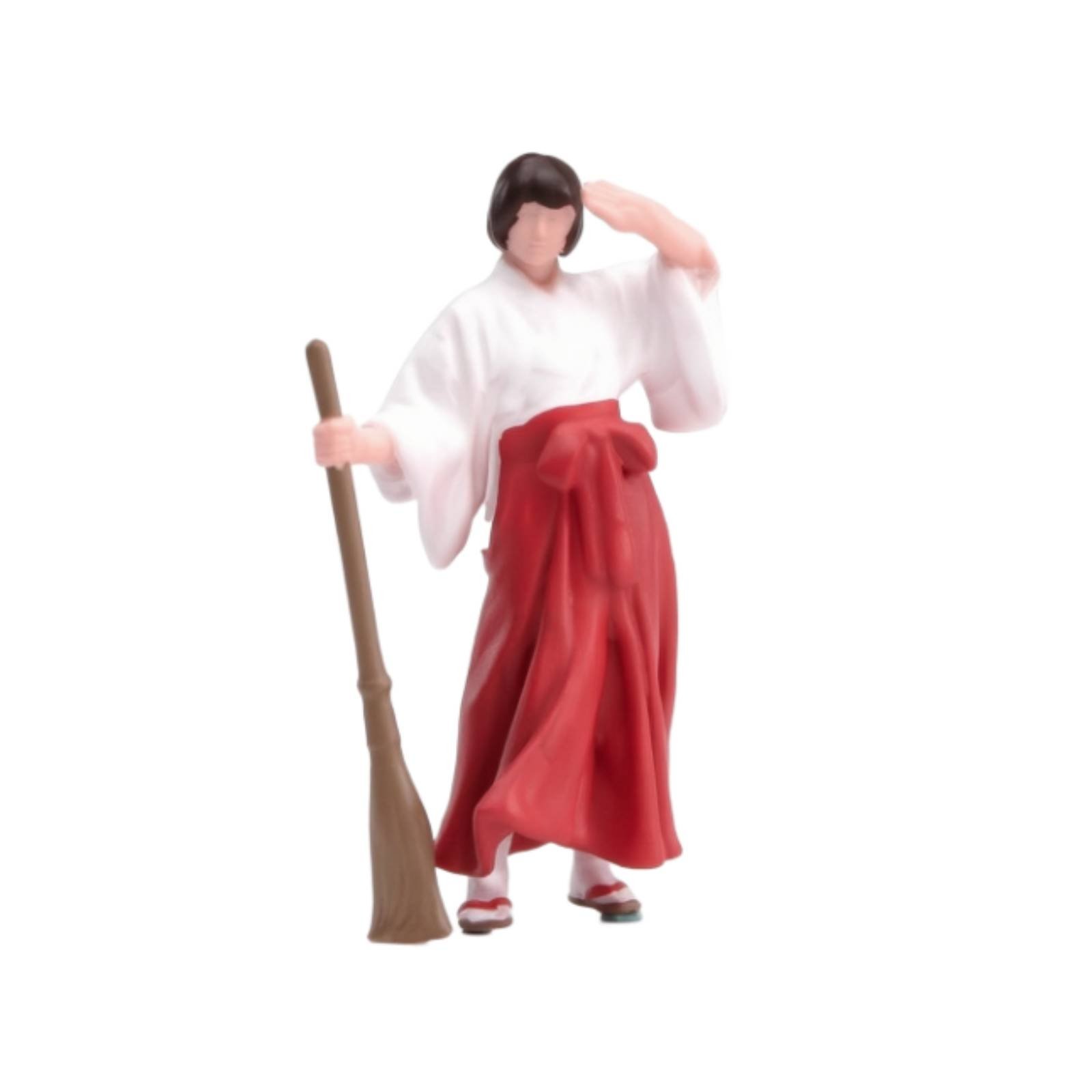 1/64 Girl with Broom Figure