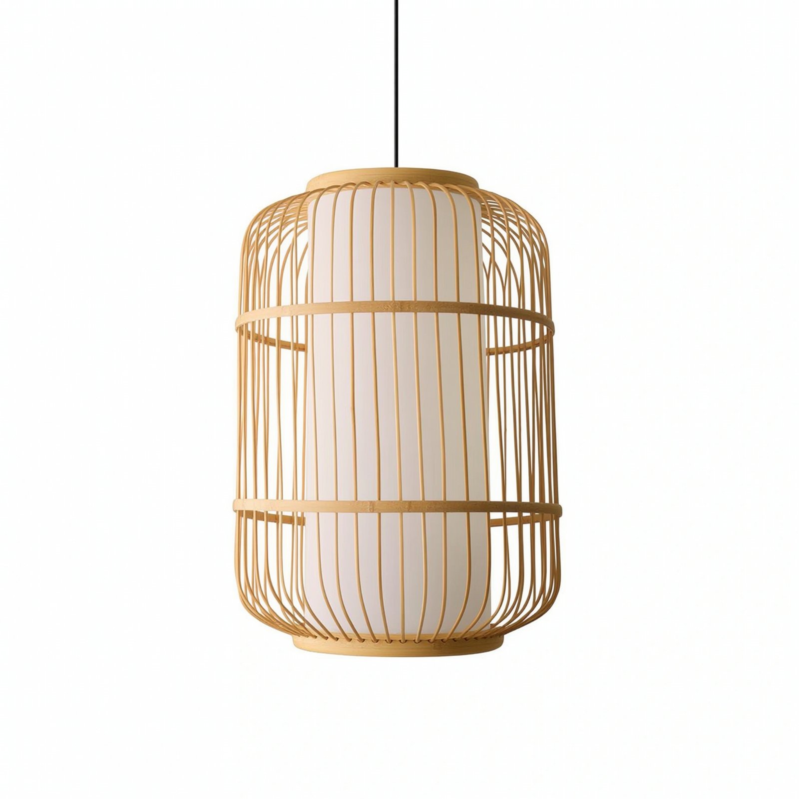 Rustic Bamboo Pendant Lampshade