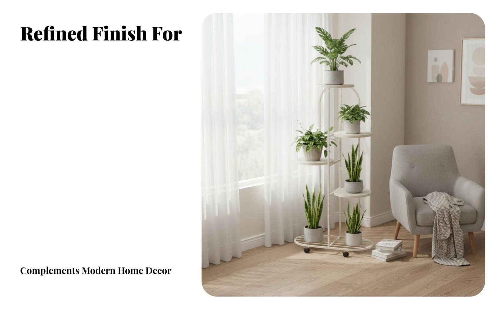 Mobile Multi-Tier Plant Stand