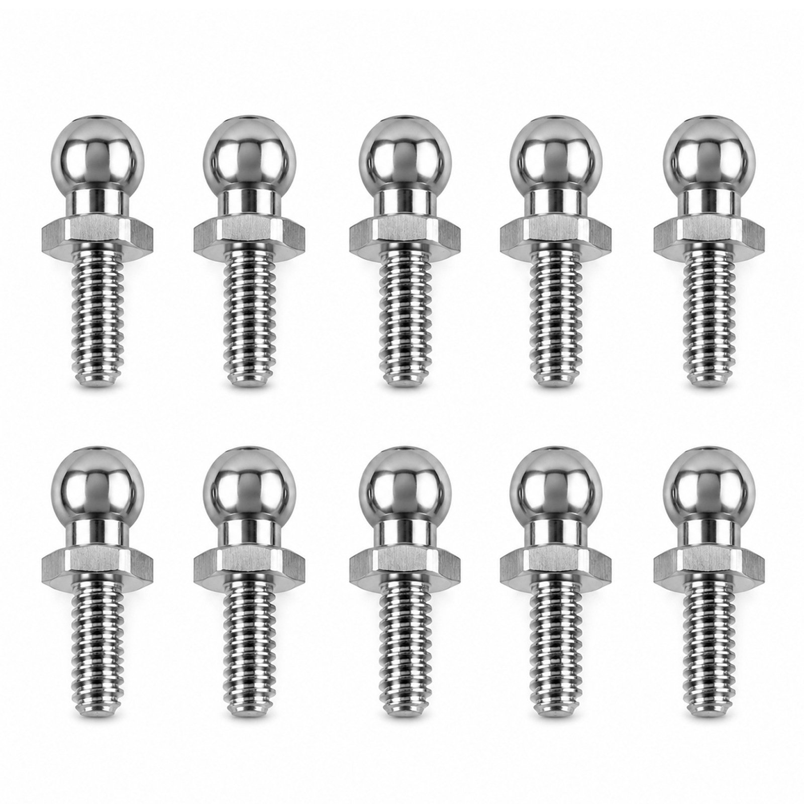 10 Pieces RC Car Ball Headed Screws Threaded Shaft M1.4