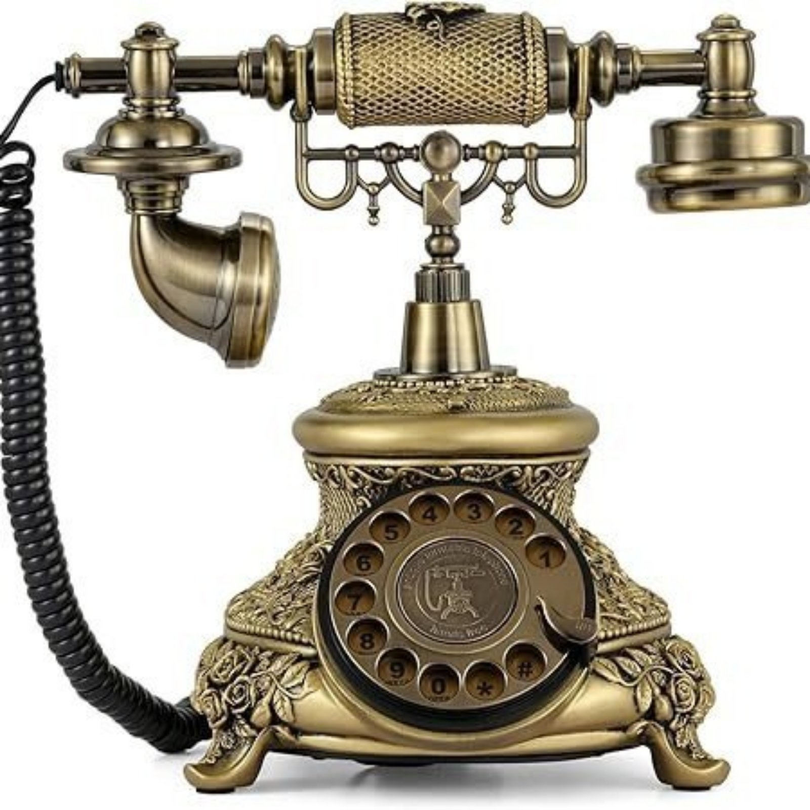 Rotary Phone Bronze-Toned