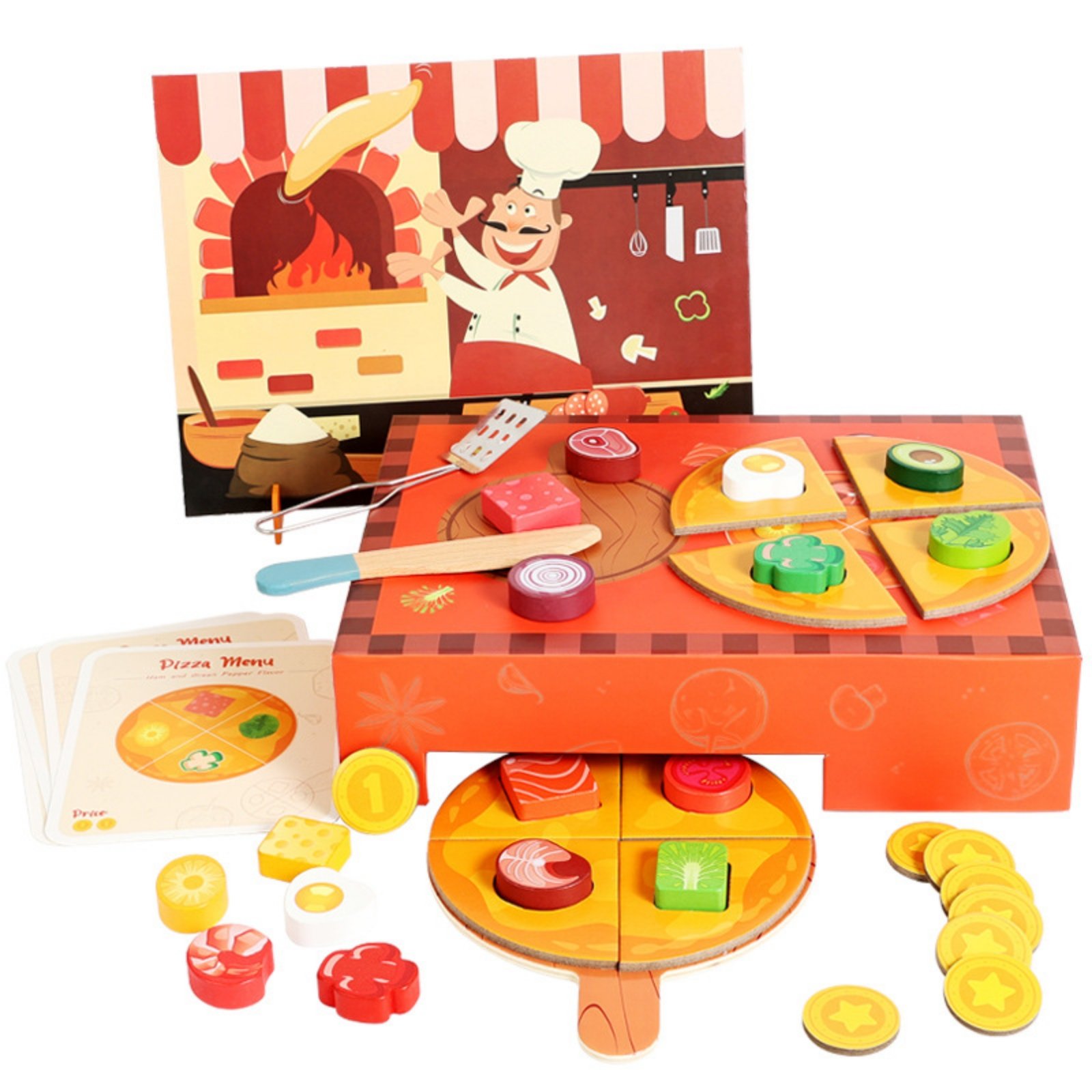 Wooden Pizza Toy Set