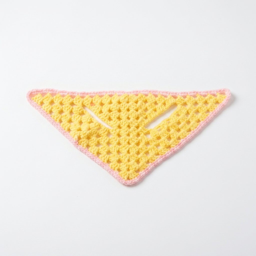Knitted Ear-Hole Pet Bandana