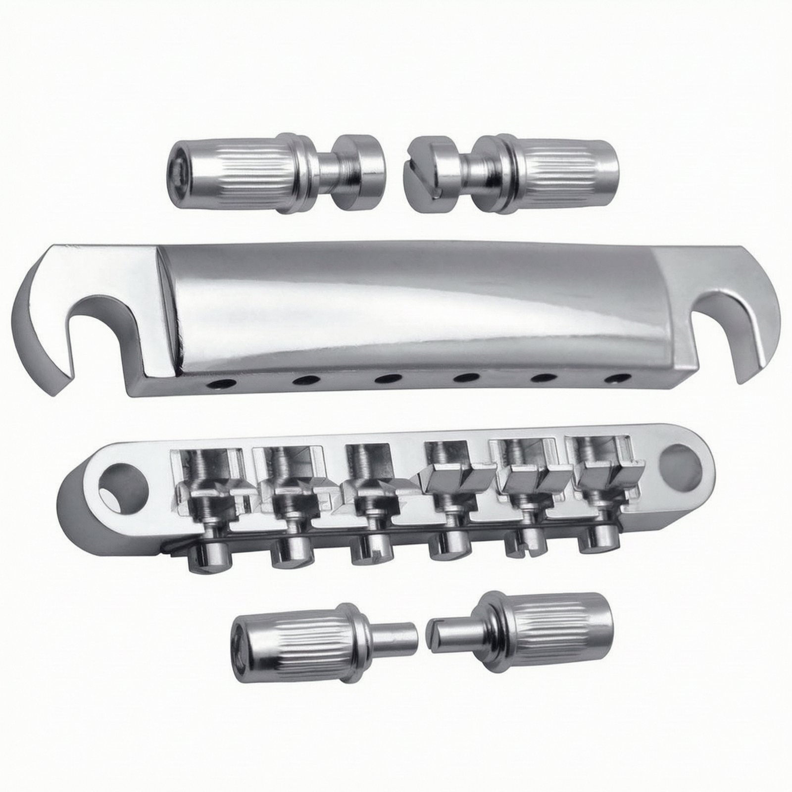 Adjustable Bridge Tailpiece Locking Posts