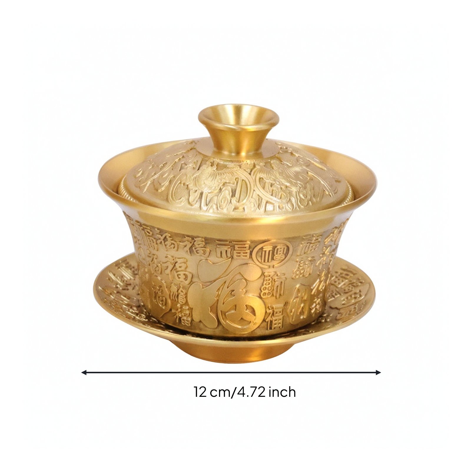 Metal Tea Bowl with Lid