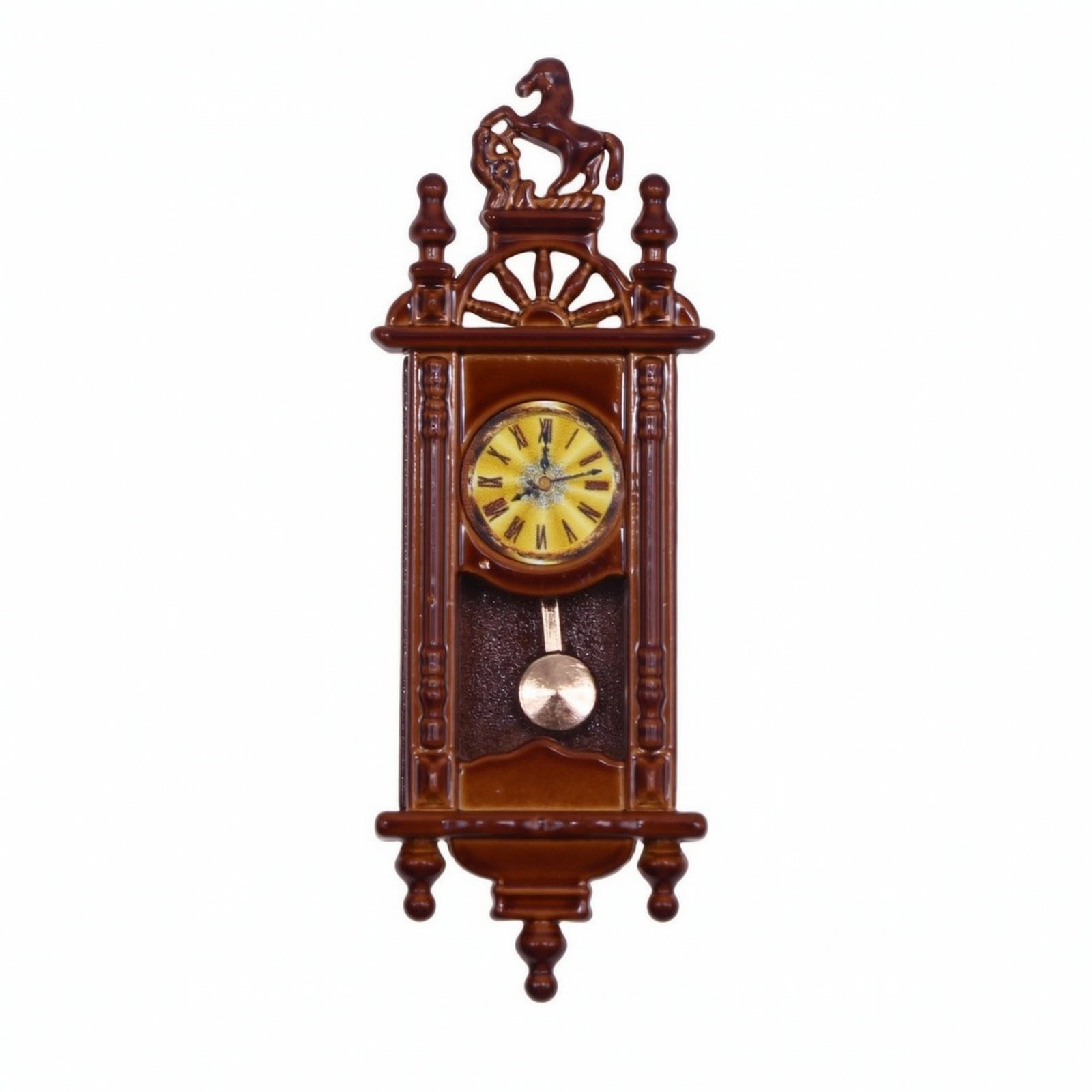 Dollhouse Horse Motif Clock