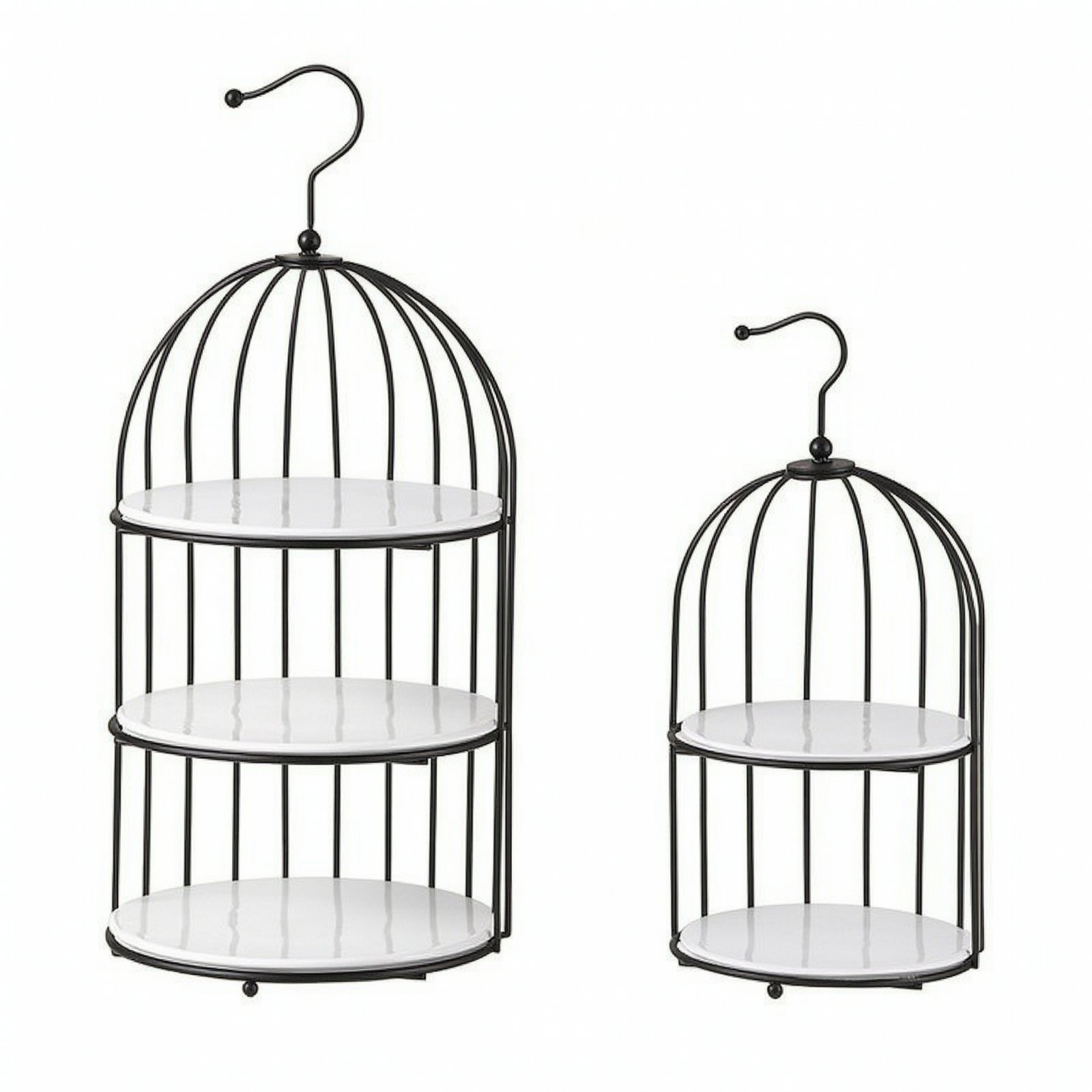 2-Piece Birdcage Dessert Stand