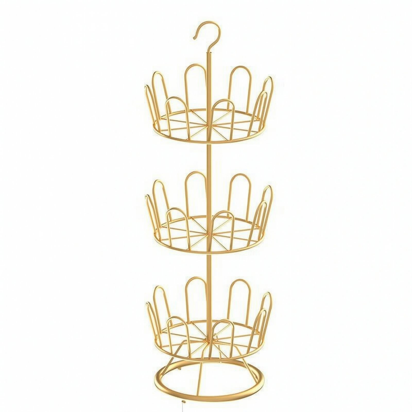 3-Tier Rotating Shoe Rack