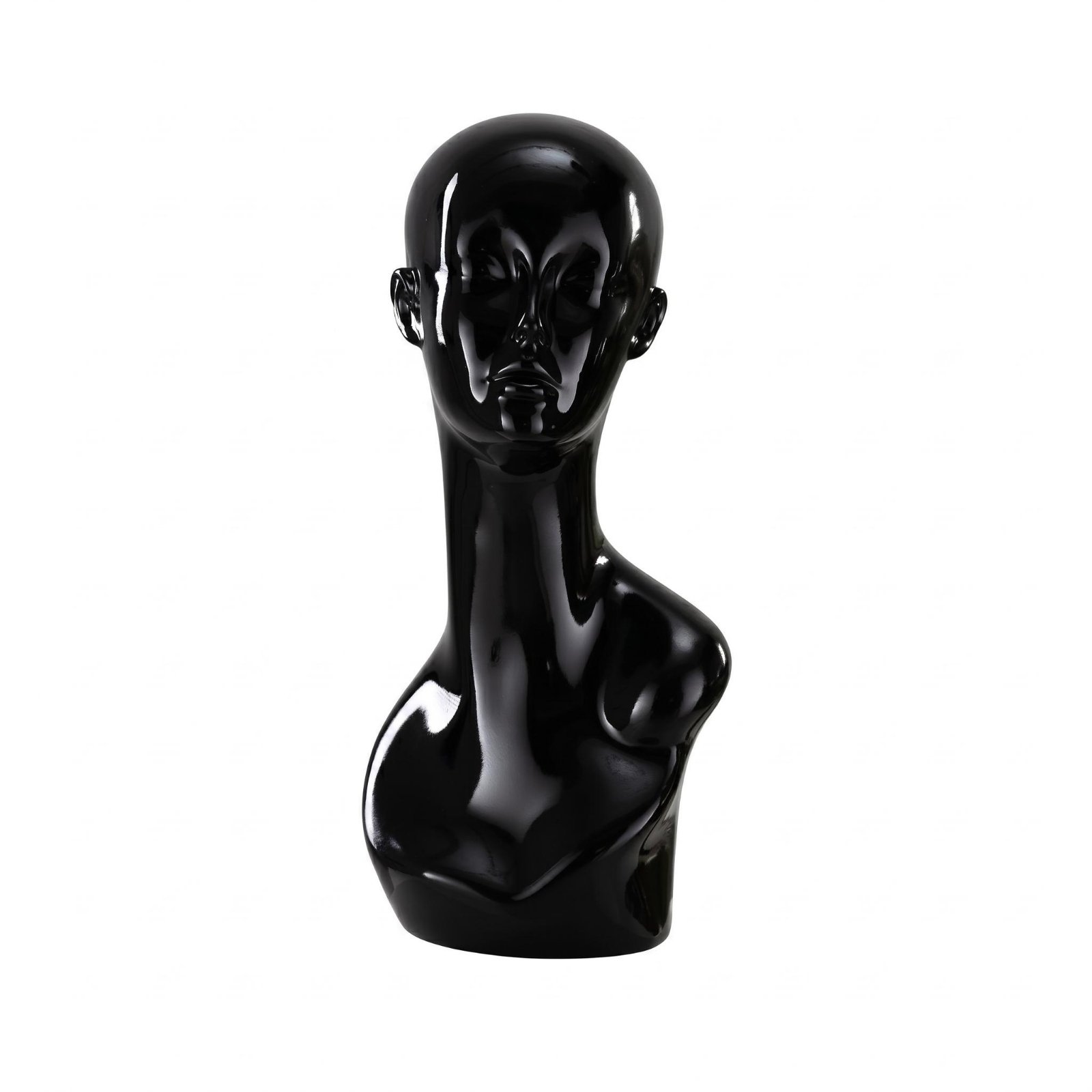 Mannequin Head Stand – Black, Facial Features