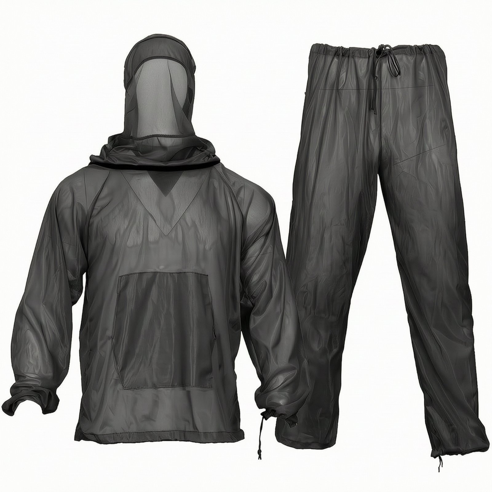 Breathable Mesh Suit Drawstring Waist