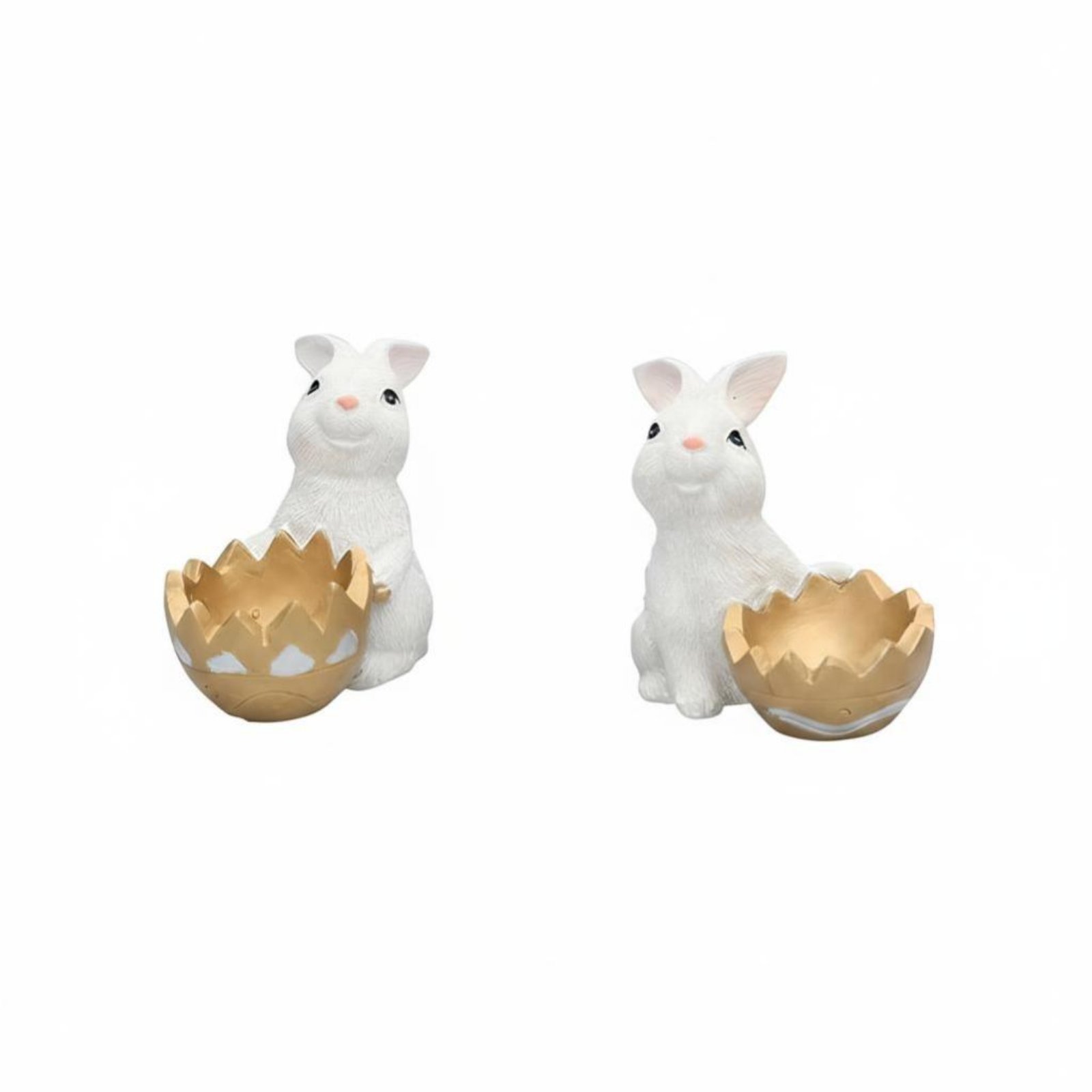 Set of 4 Easter Bunny Resin Decoration