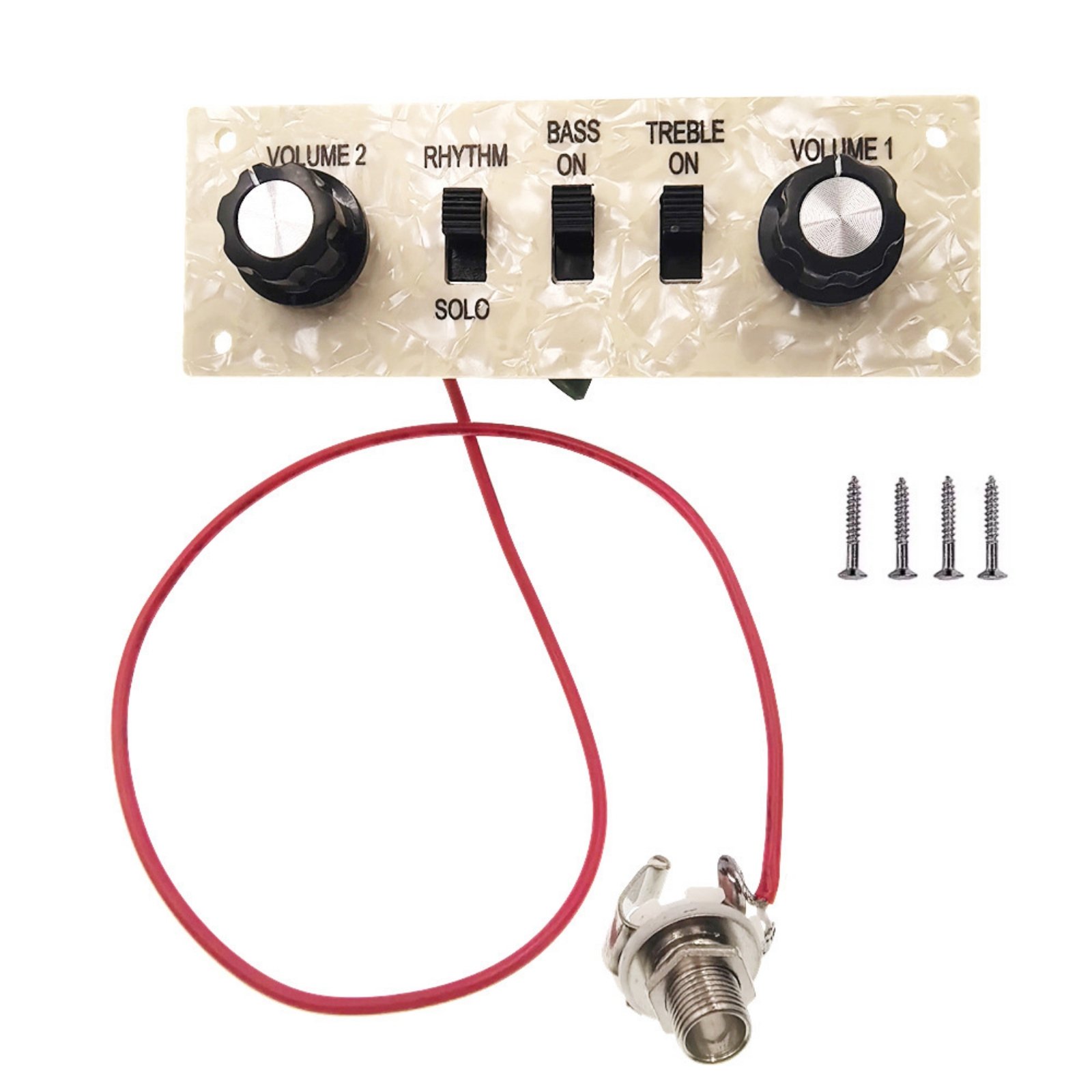 Control Plate with Knobs and Jack