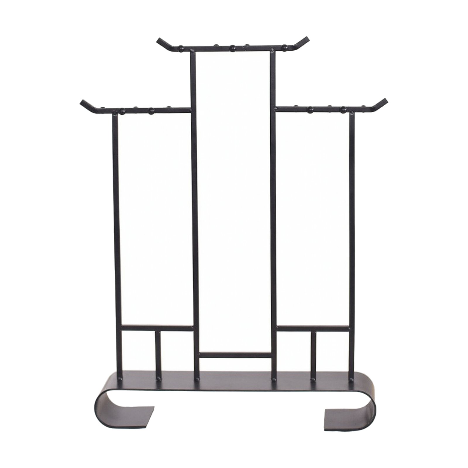 Iron Brush Rack with Rectangular Base