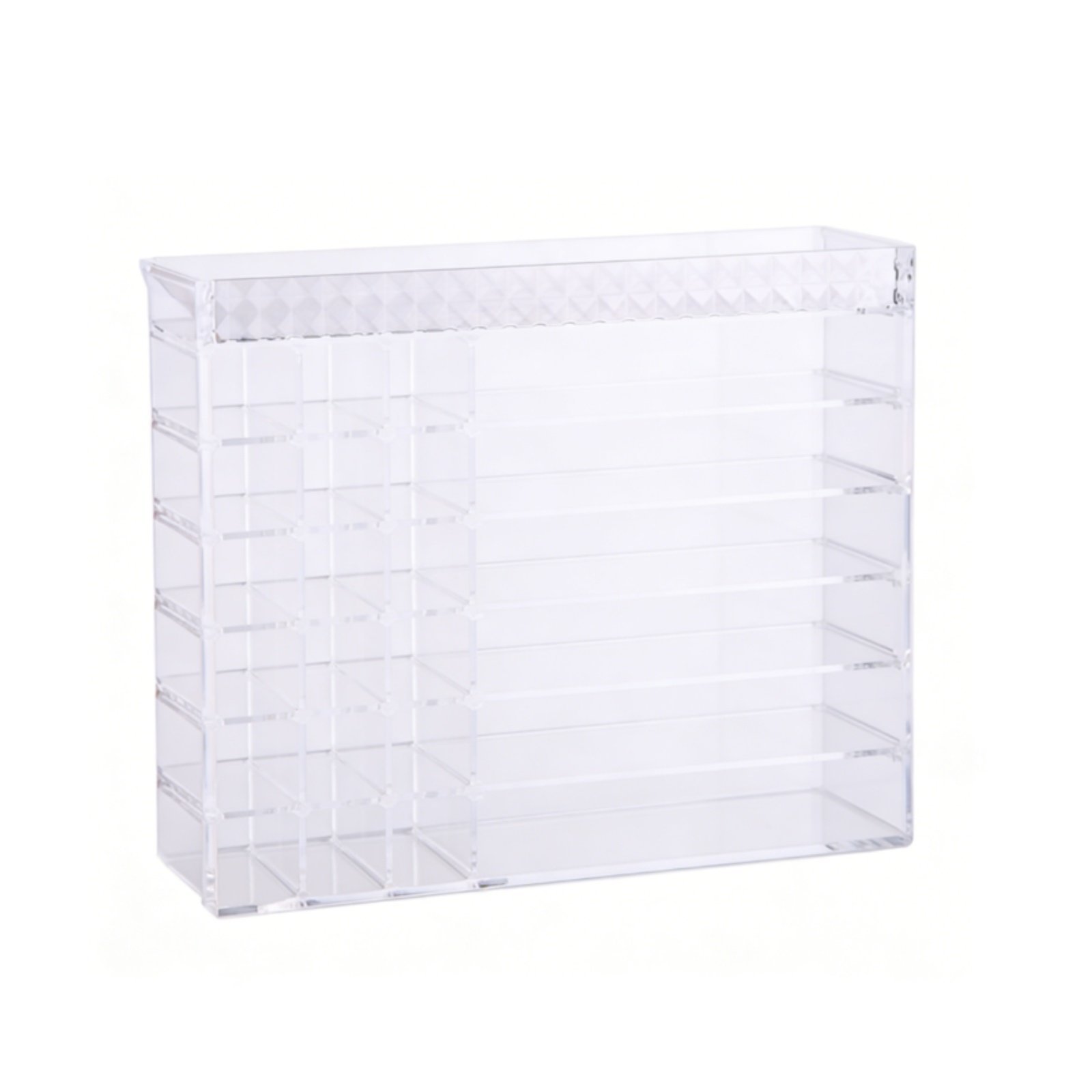 Clear Multi-Compartment Cosmetic Box