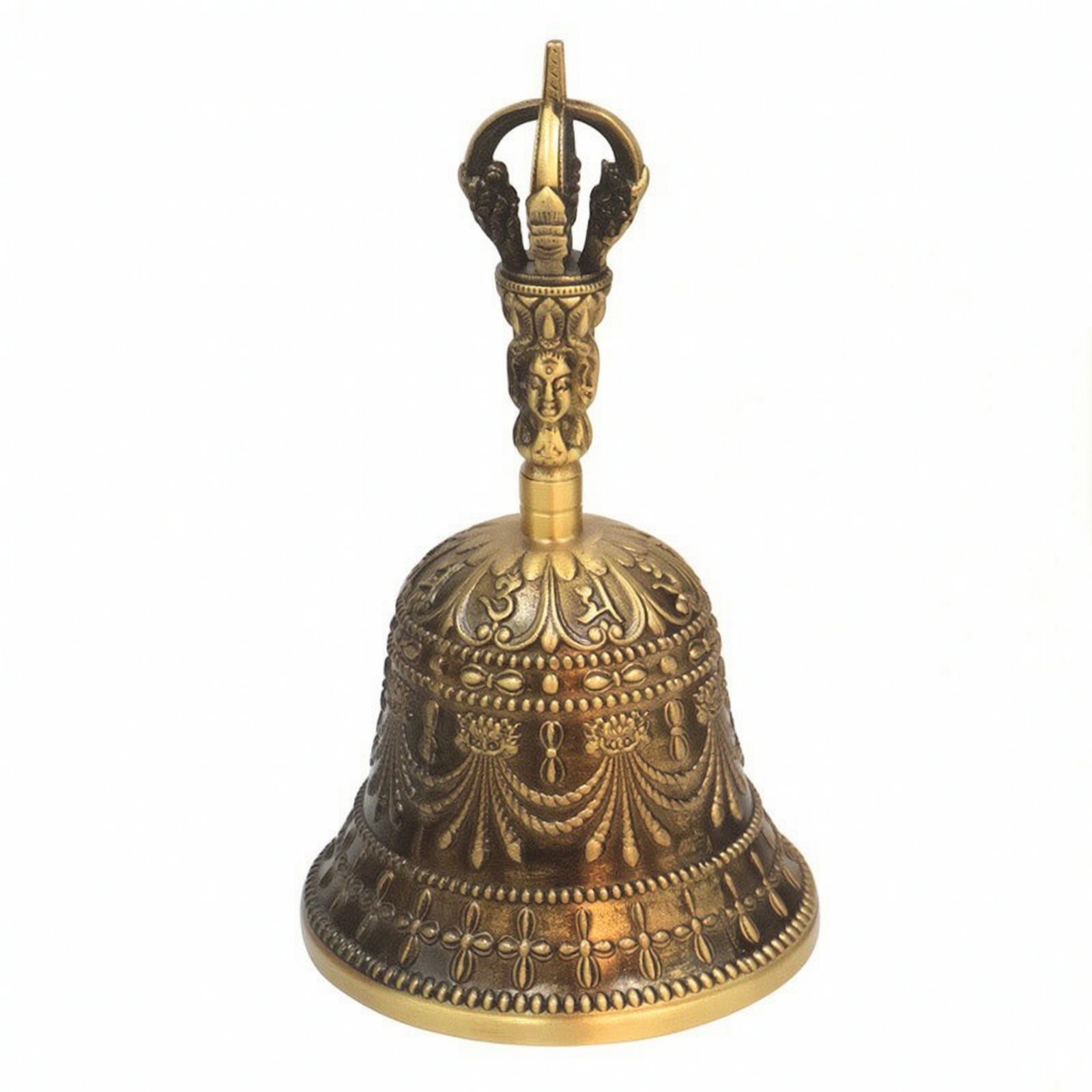 Vajra Bell with Ornamental Relief