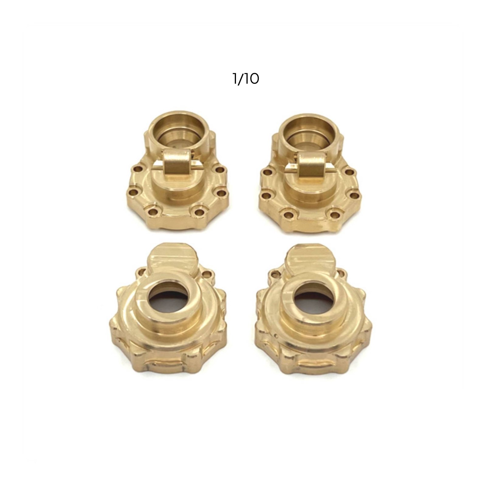 4-Piece Rear Axle Cups Brass