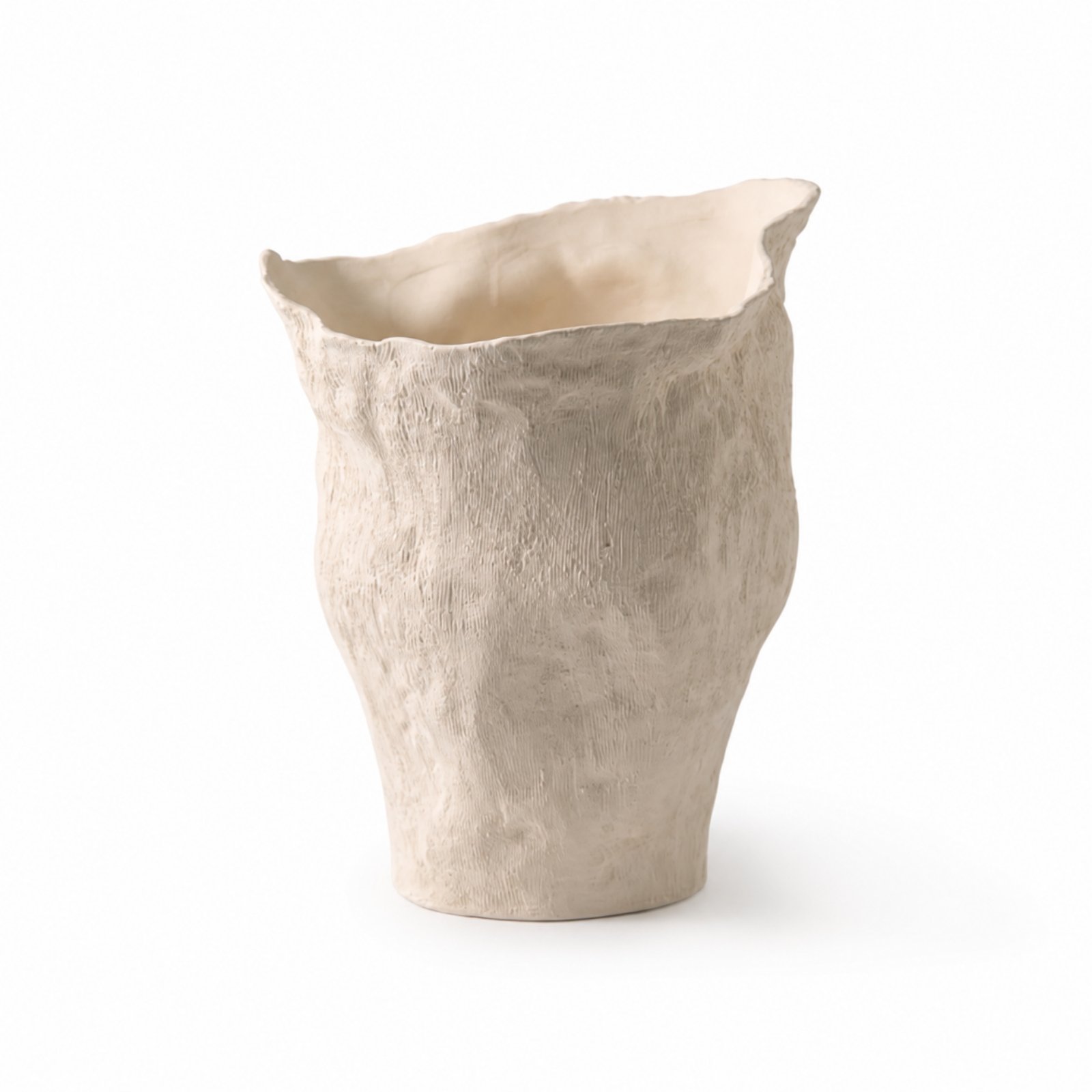 Wavy Edge Ceramic Vase