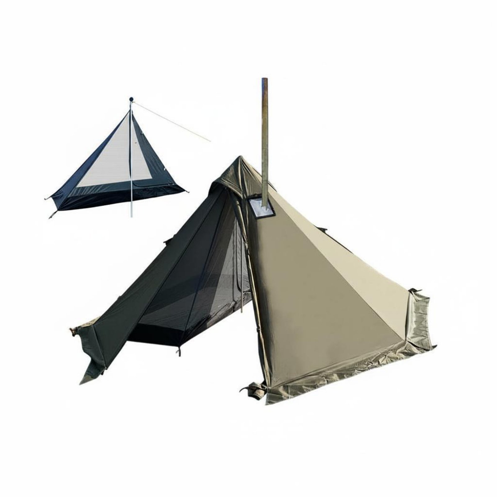 Hot Tent with Warming Device