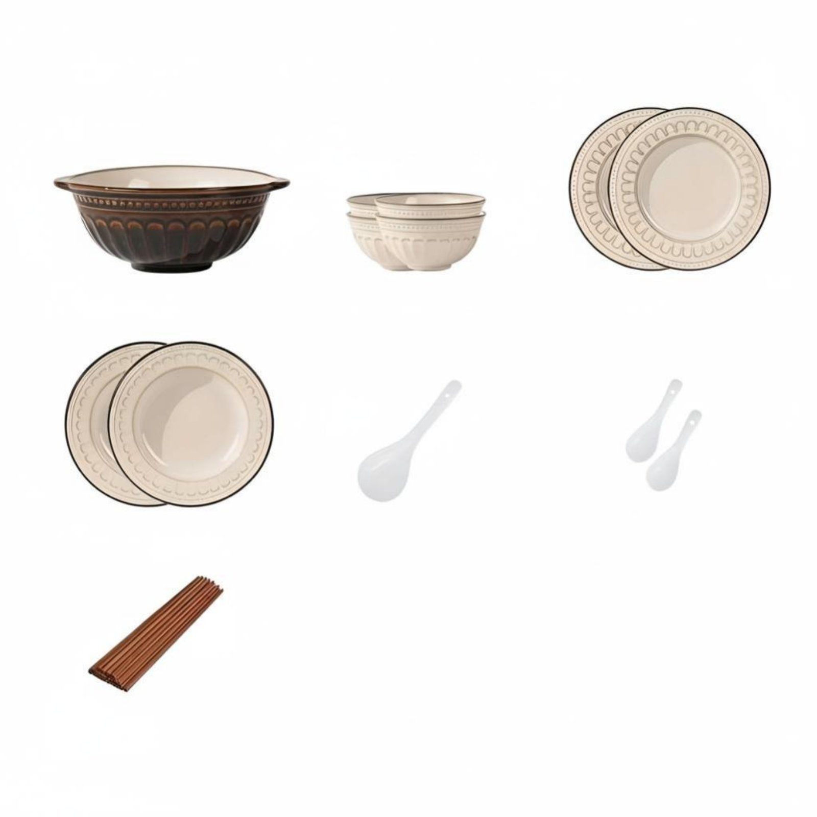Vintage Ceramic Dinnerware Set