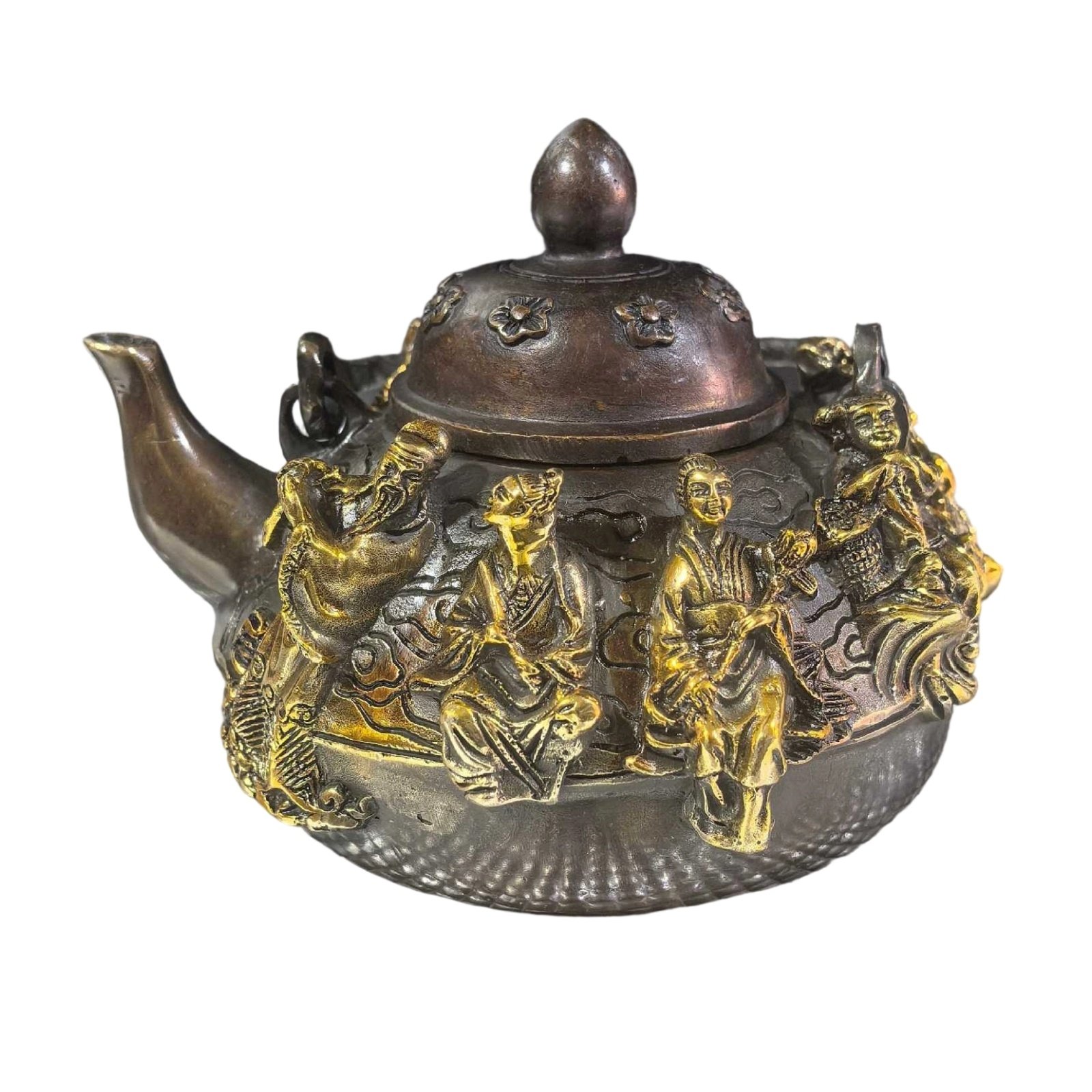 Bronze-Finish Teapot Ornament