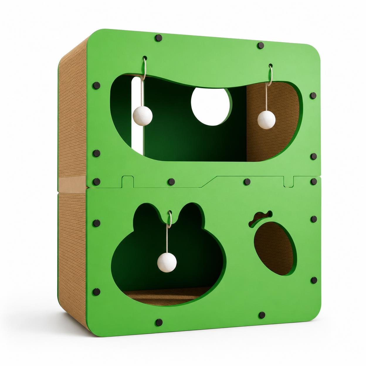 Cat Scratcher Cardboard House