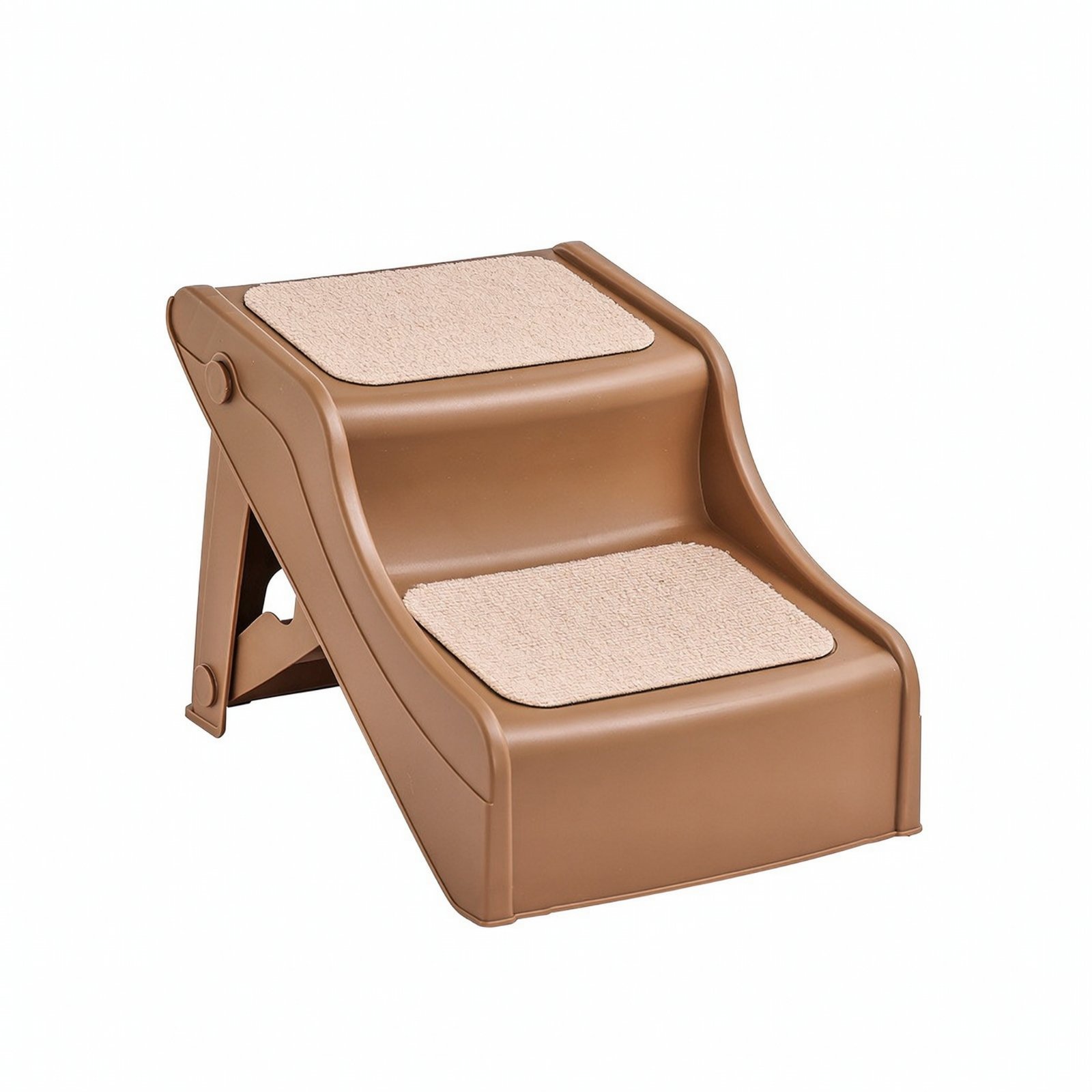 Foldable Pet Stairs – Coffee