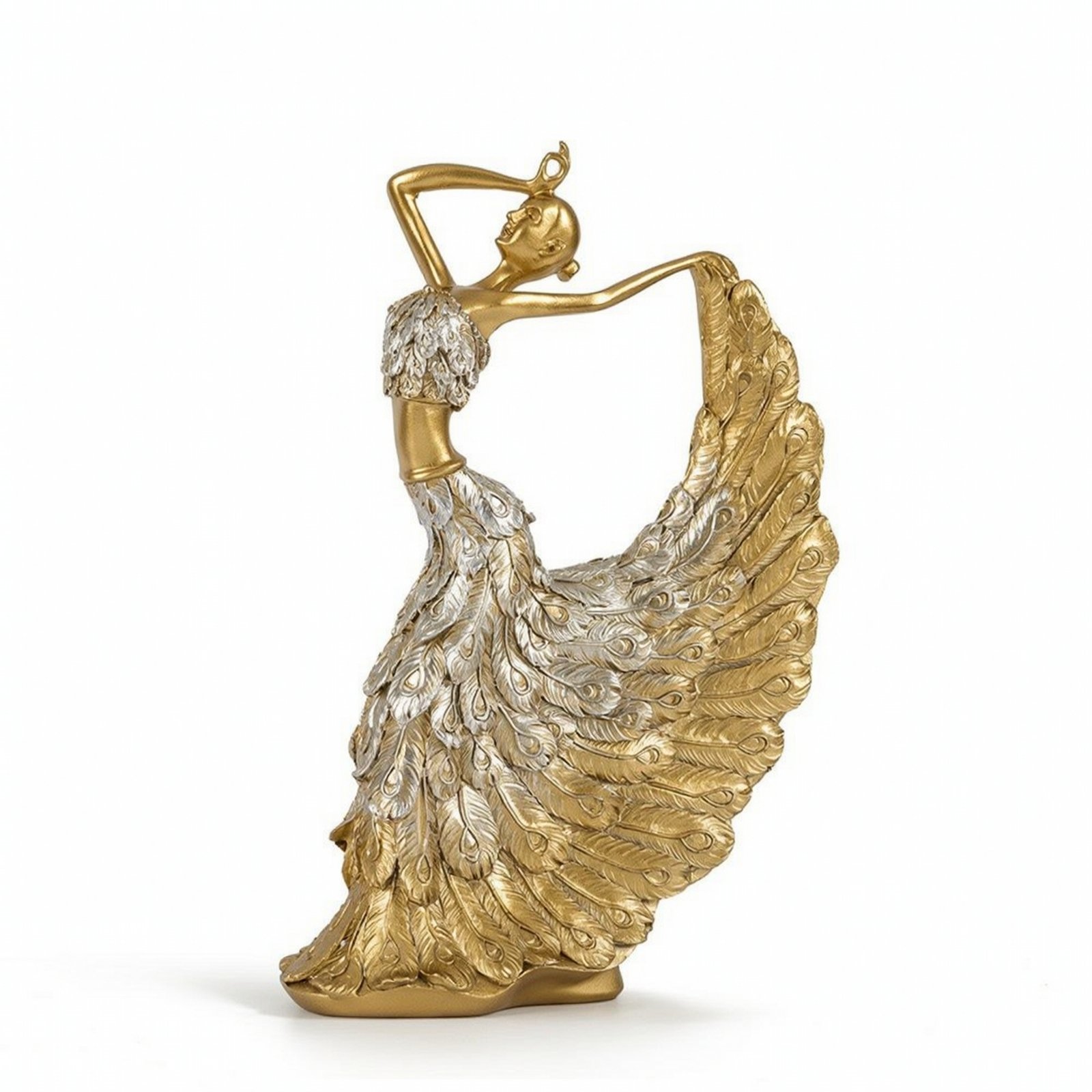 Peacock Dancer Figurine – Gold