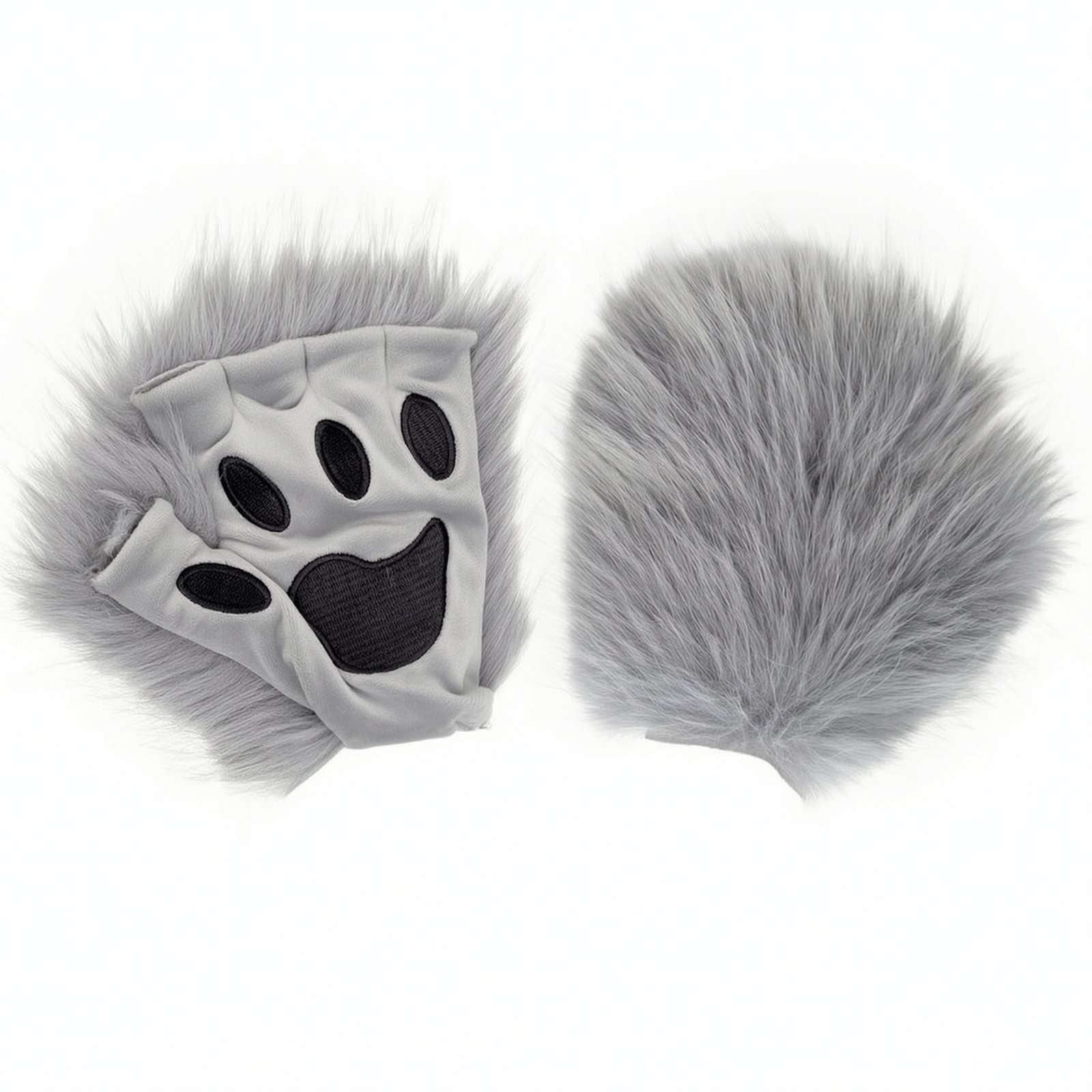 Fingerless Feline Paw Gloves
