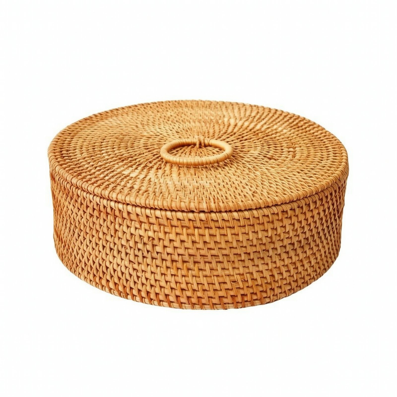 Rattan Snack Box with Compartments