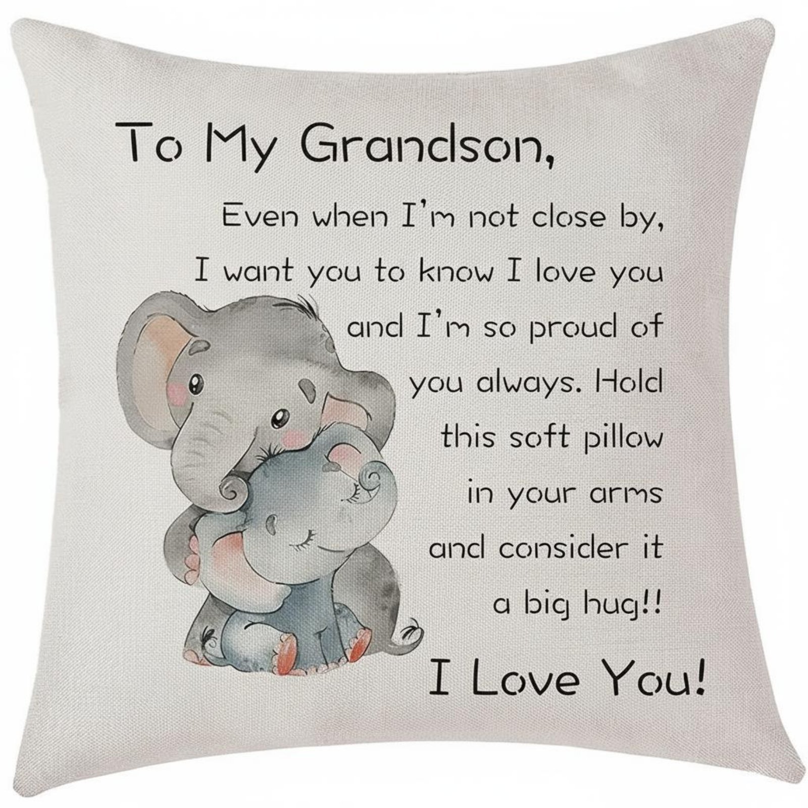 Linen Text Pillow Sham