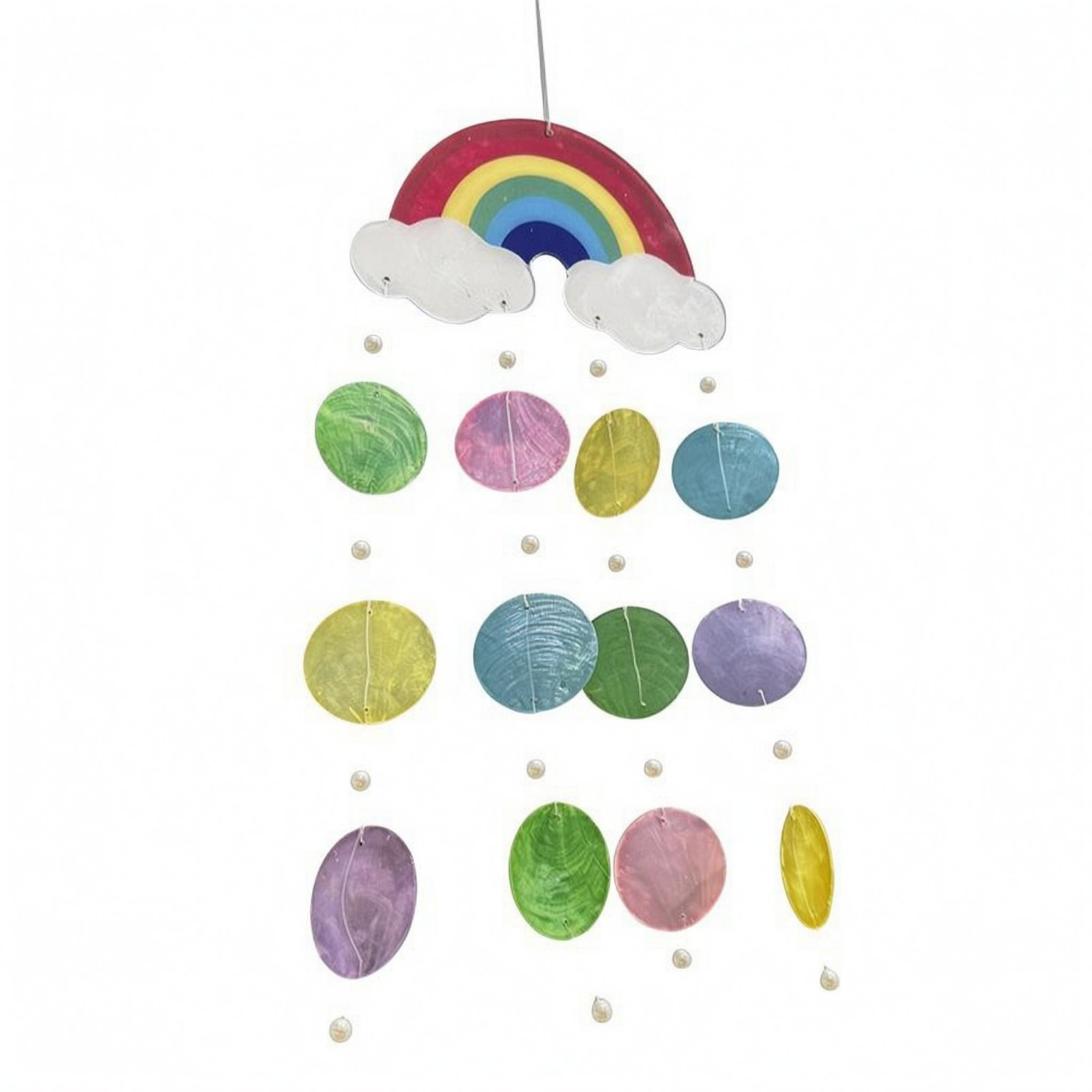 Iridescent Hanging Disc Wind Chime