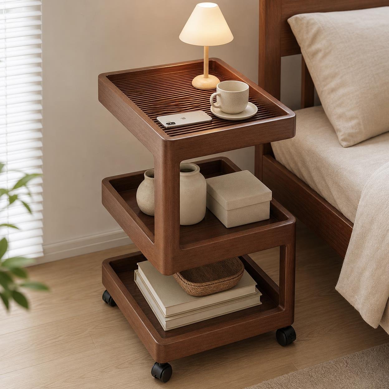 Bedside Table with Storage