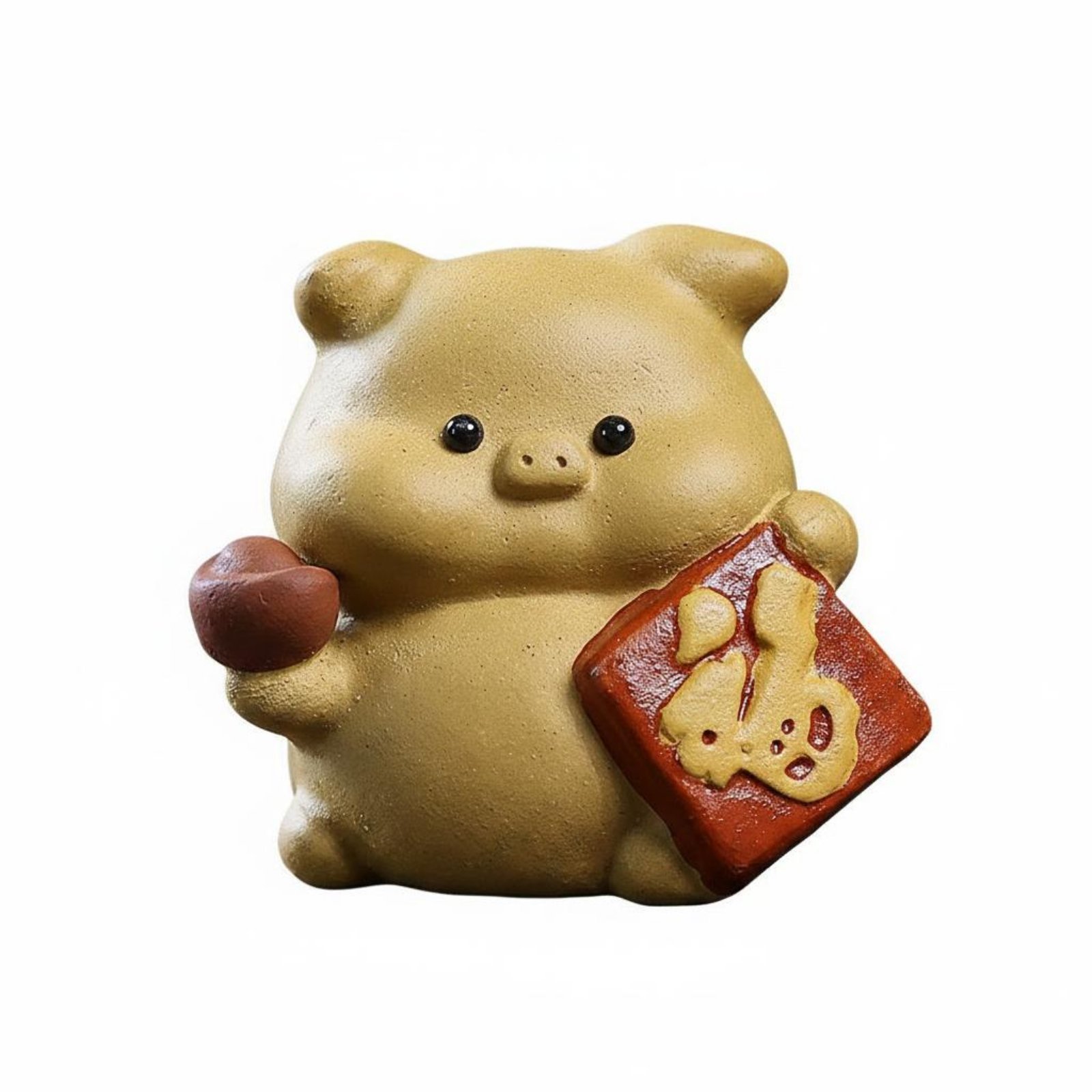 Clay Pig Figurine
