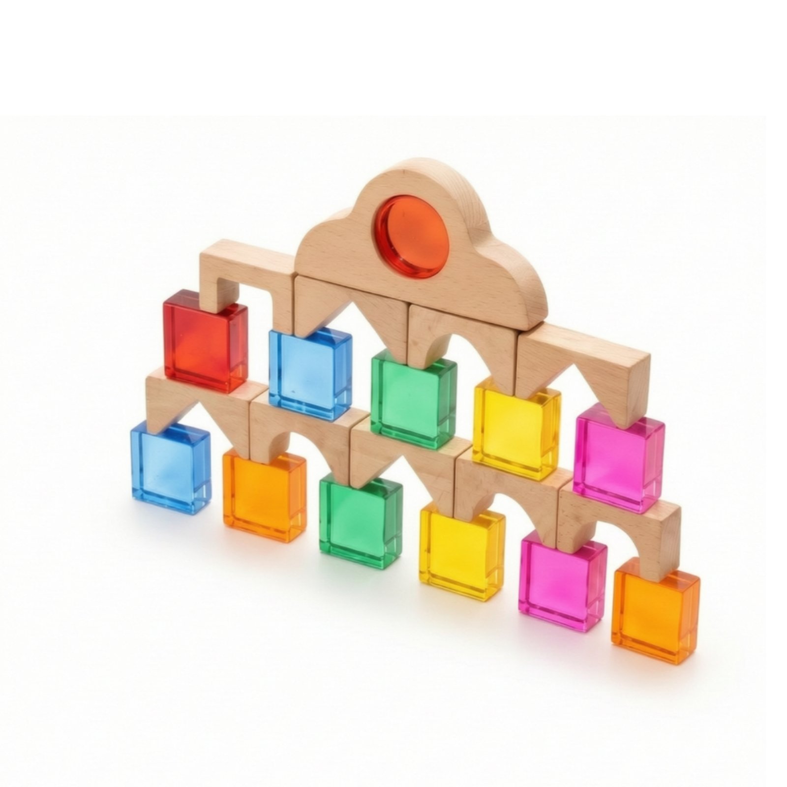 Wooden Blocks with Acrylic