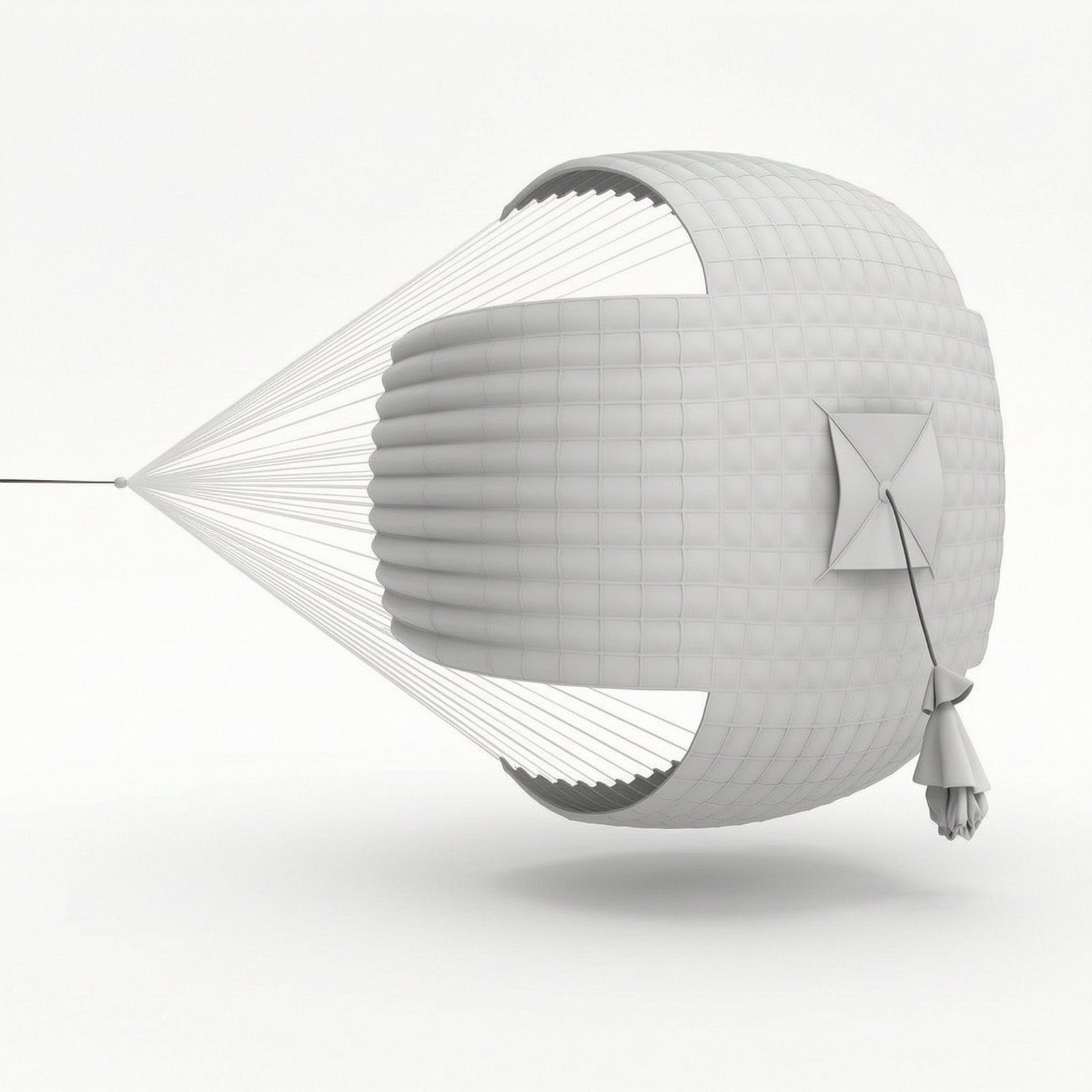 1/48 Drag Parachute with Lanyard