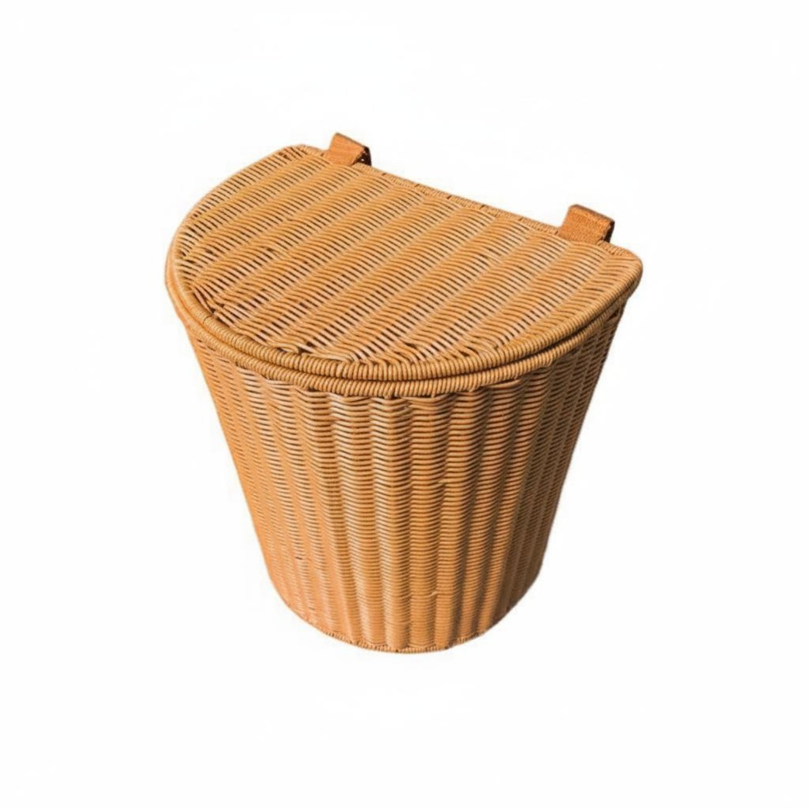Woven Backpack Basket – Natural with Lid