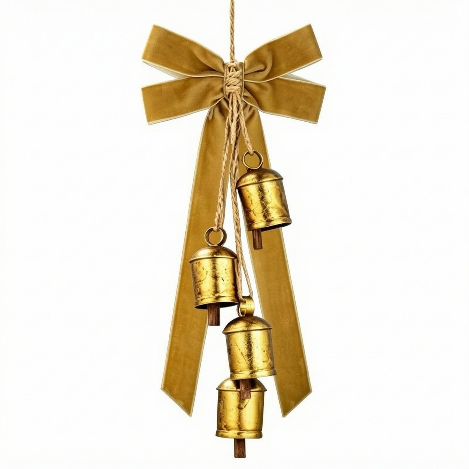 Hanging Bell Velvet Bow
