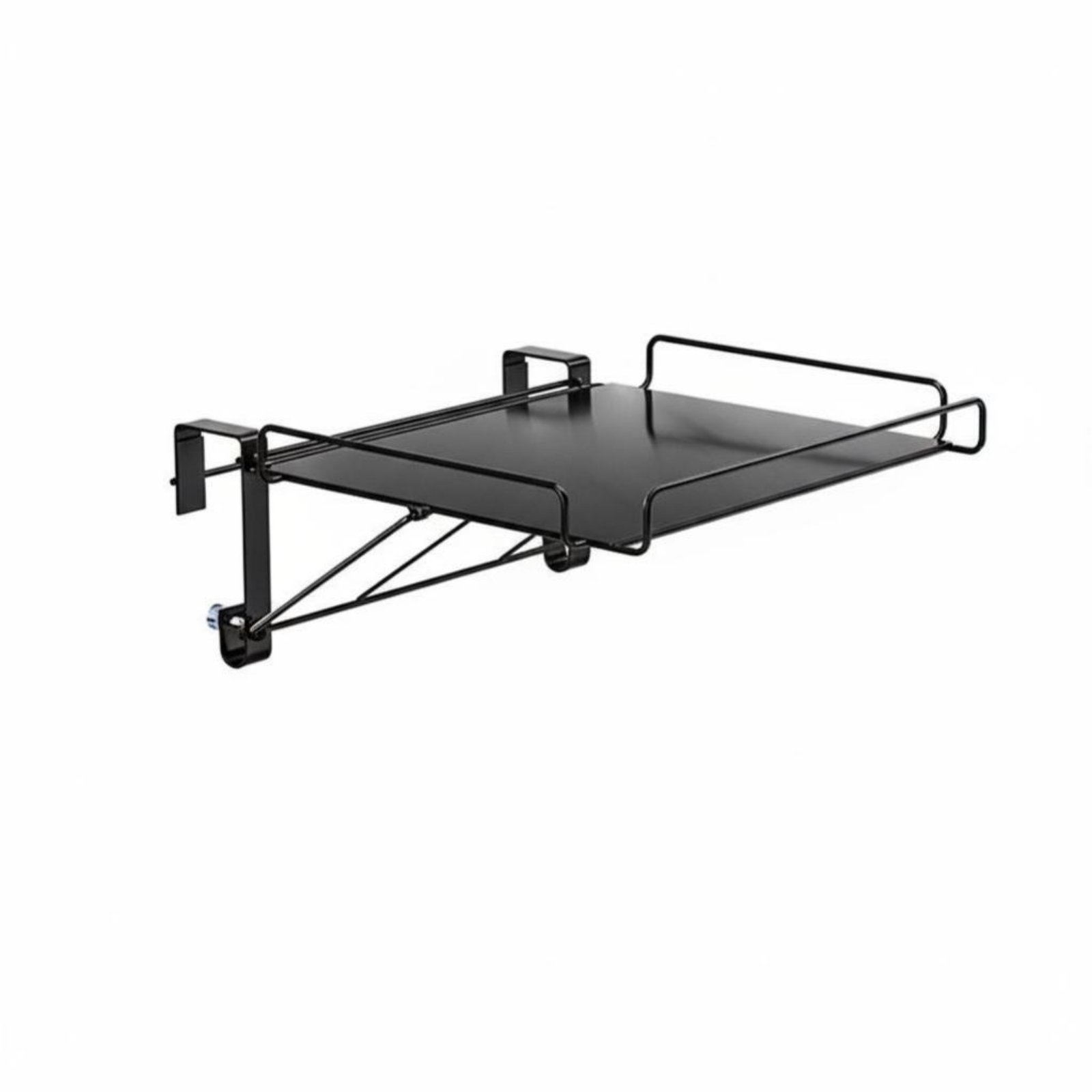 C-Shaped Rolling Table – Black
