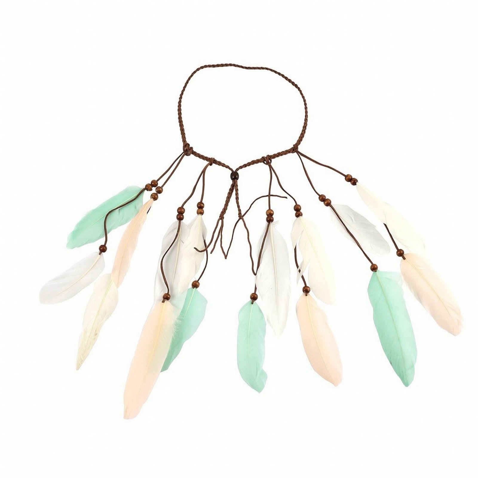 Hair Tie with Wooden Beads