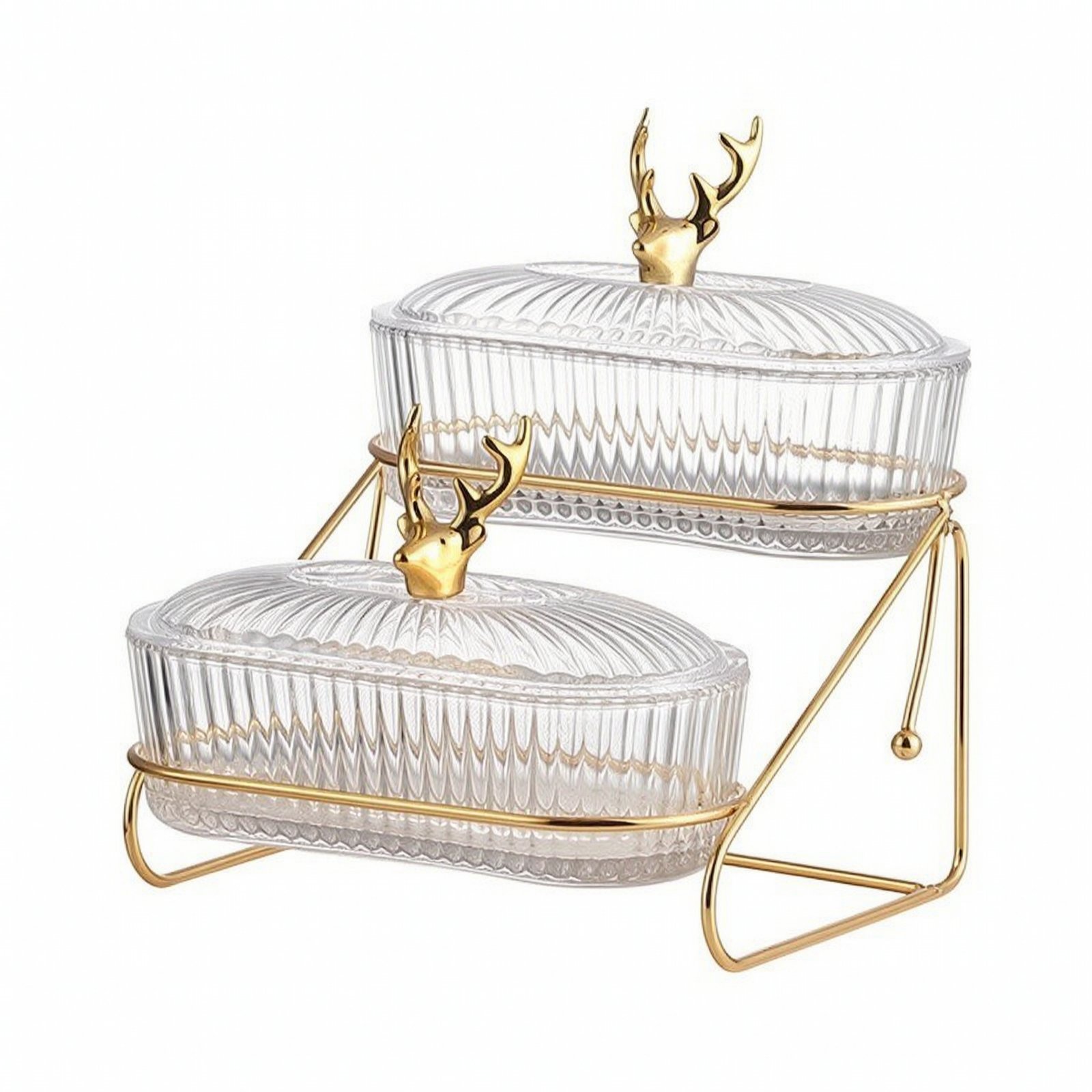 Two-Tier Deer Fruit Tray