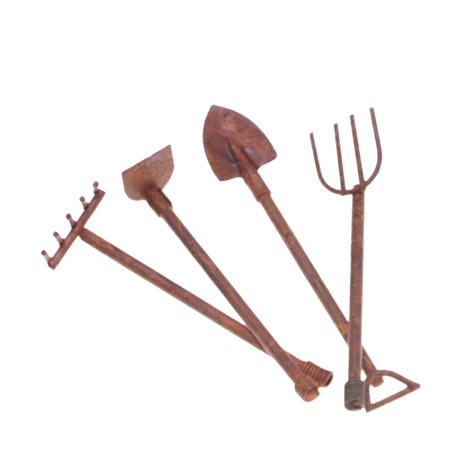 4-Piece Miniature Metal Garden Tool Set
