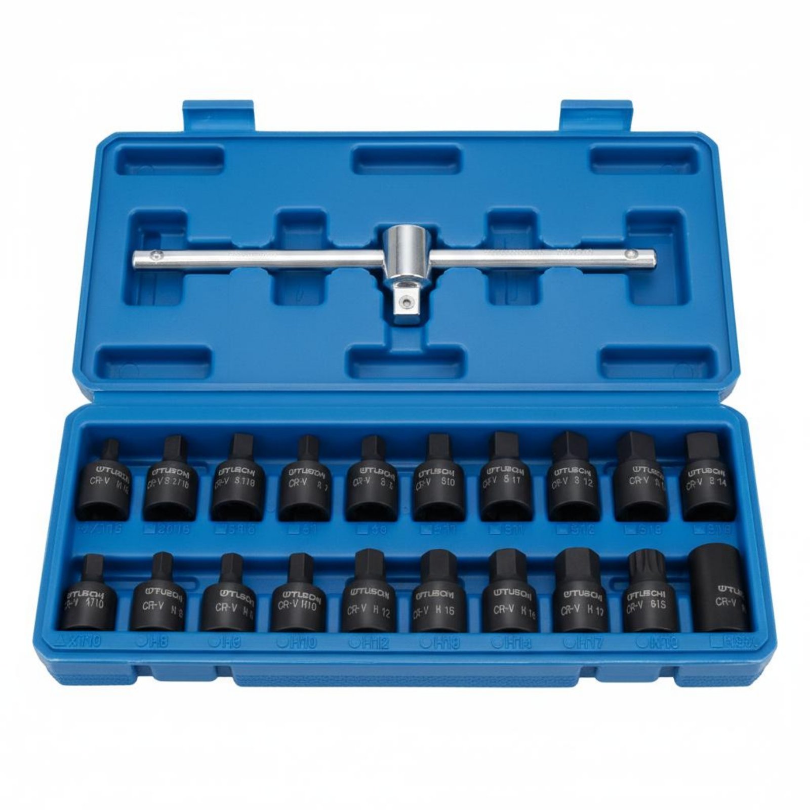 21-Piece Oil Drain Plug Socket Kit