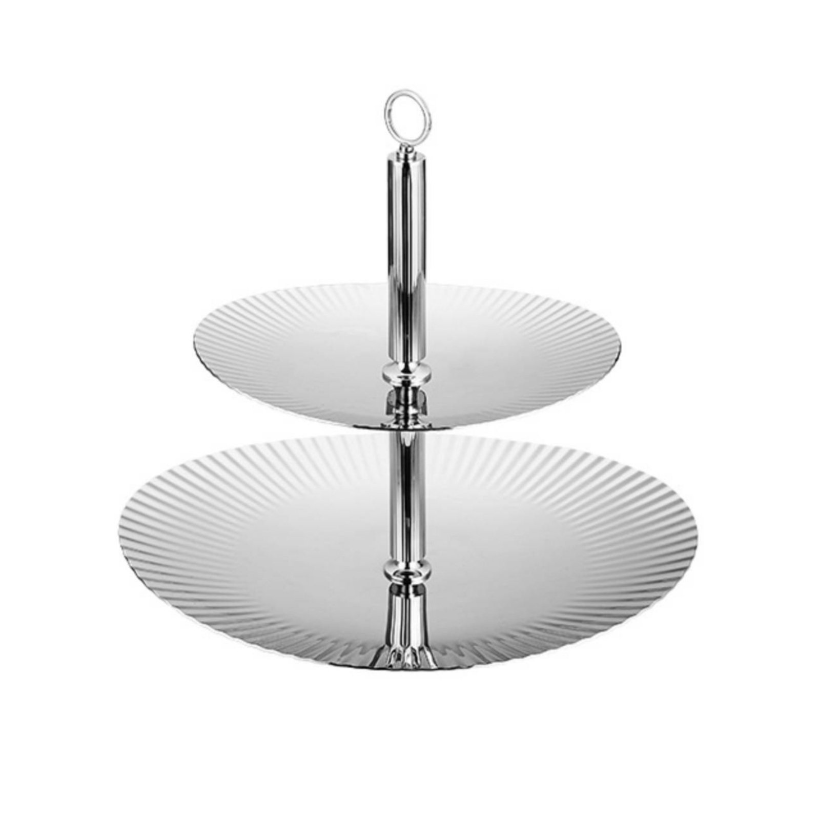 Two-Tier Stainless Steel Fruit Tray