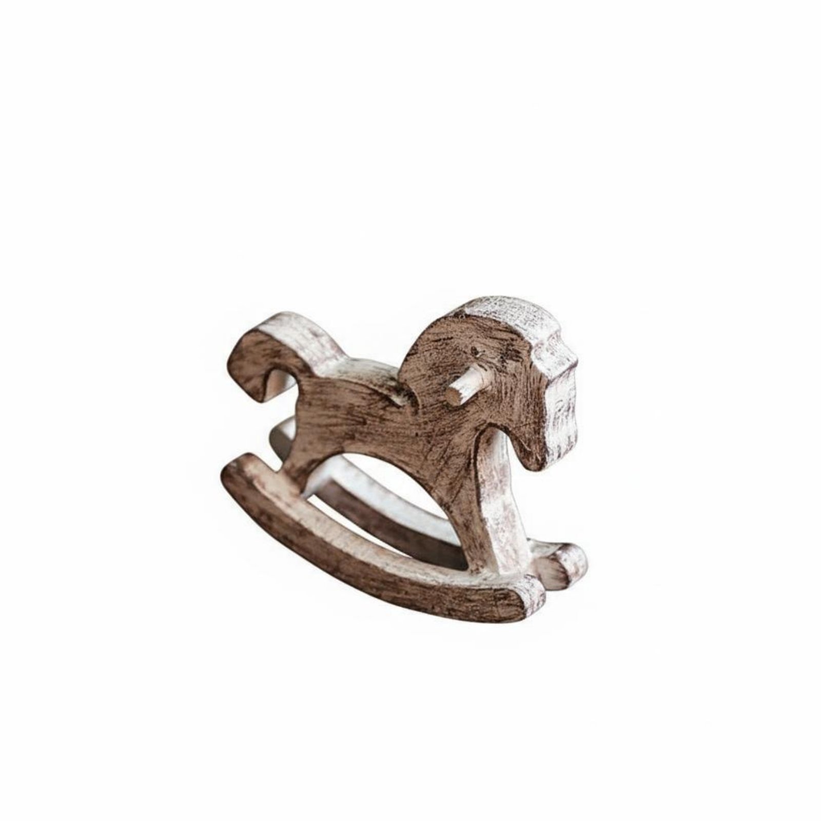 Wooden Rocking Horse Ornament Nordic