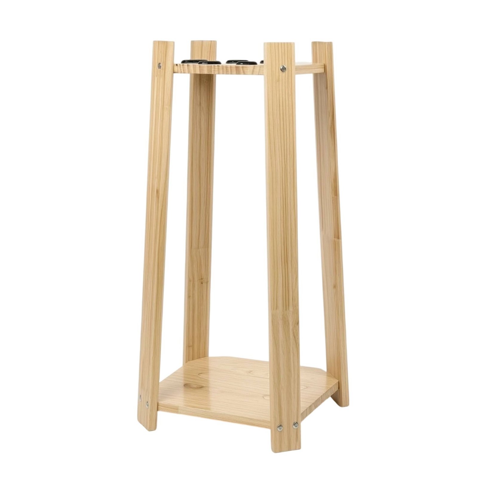Wooden Billiard Cue Rack – Solid Wood Square