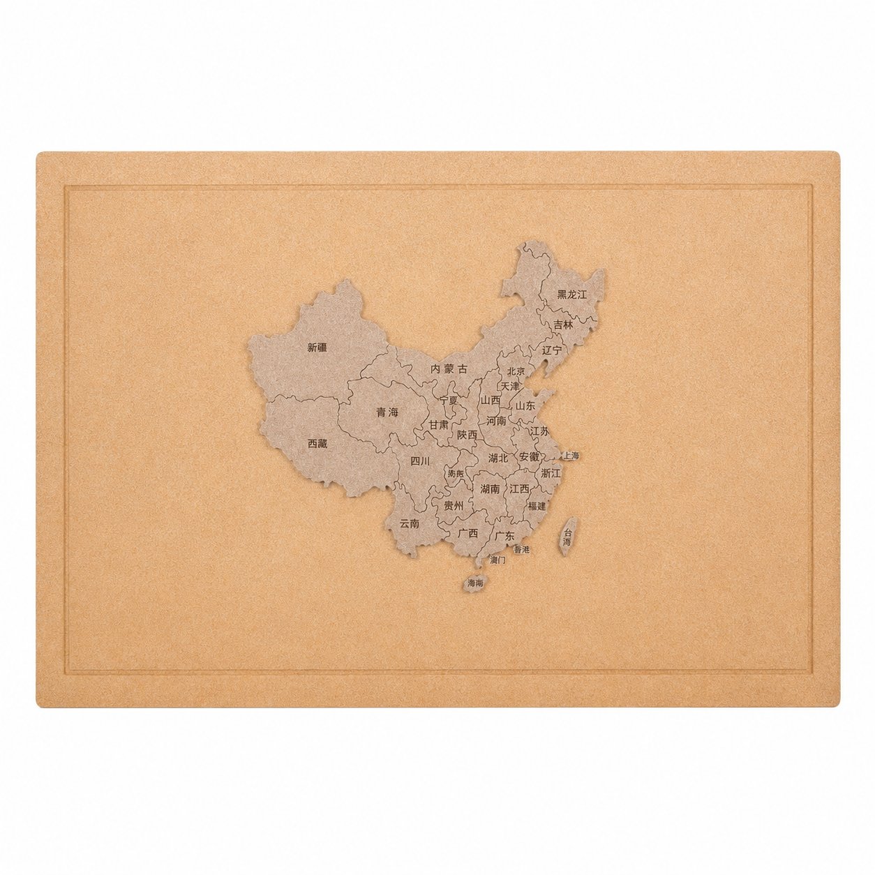 Felt Map Travel Photo Wall