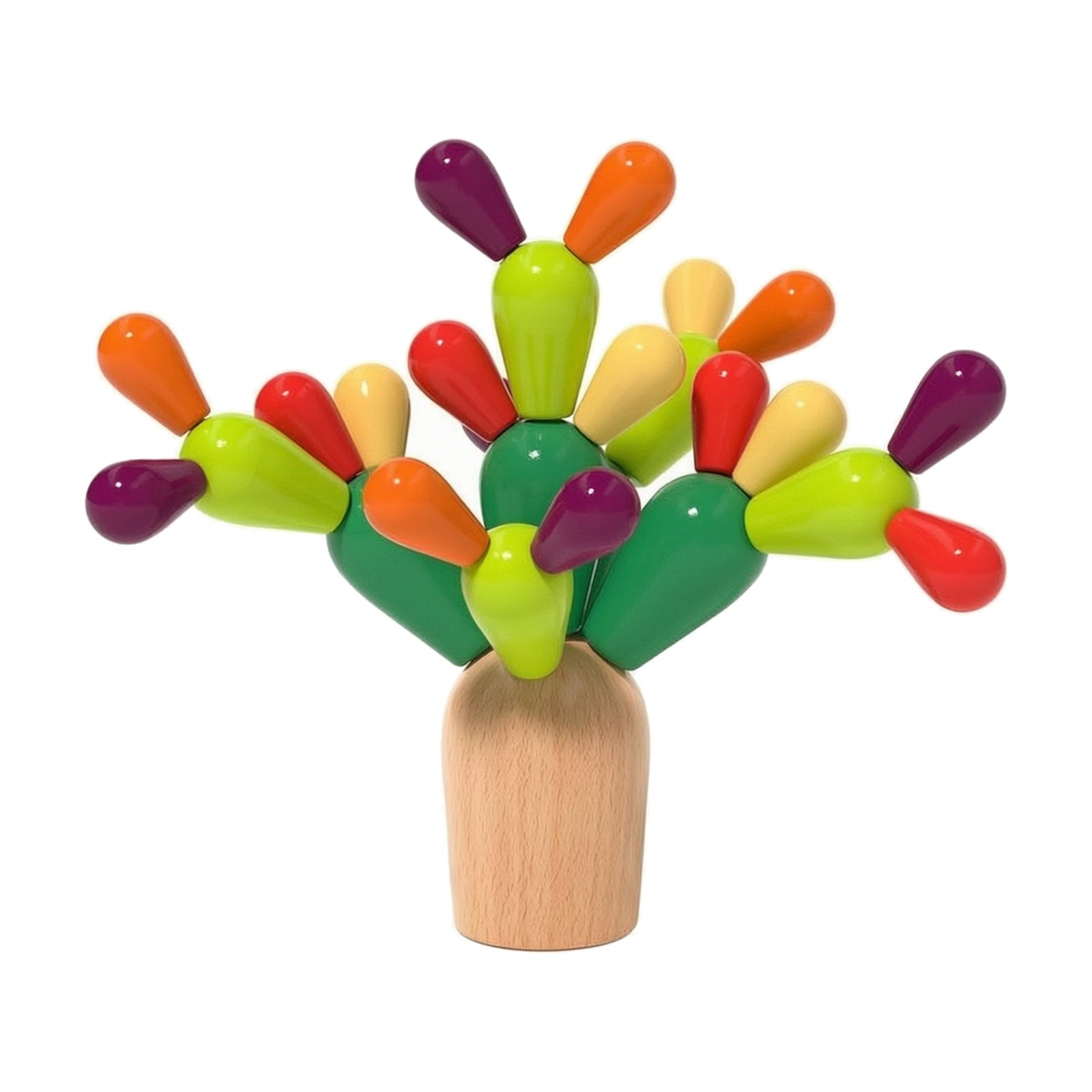 Wooden Peg-And-Socket Toy