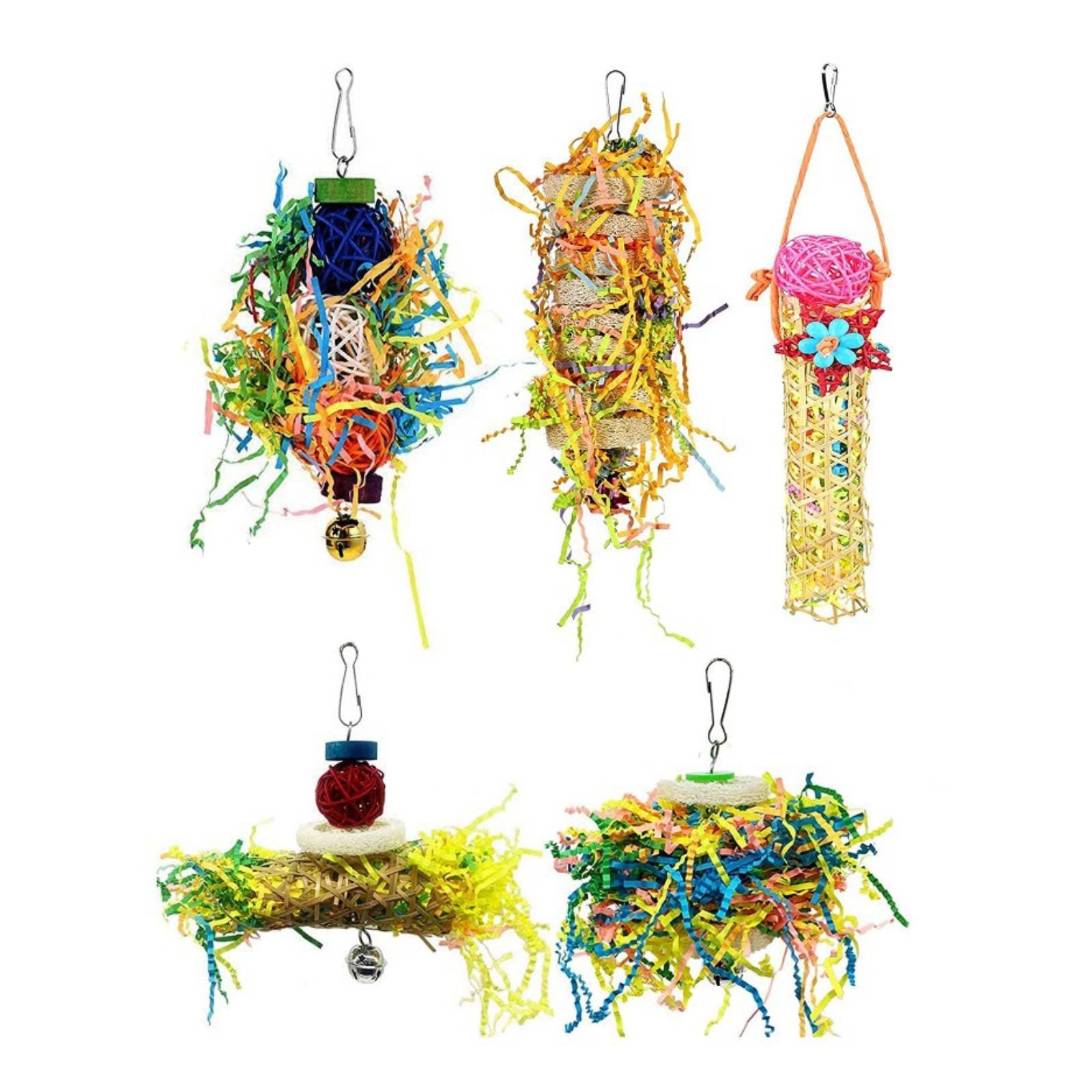 5-Piece Bird Chewing Toy Set
