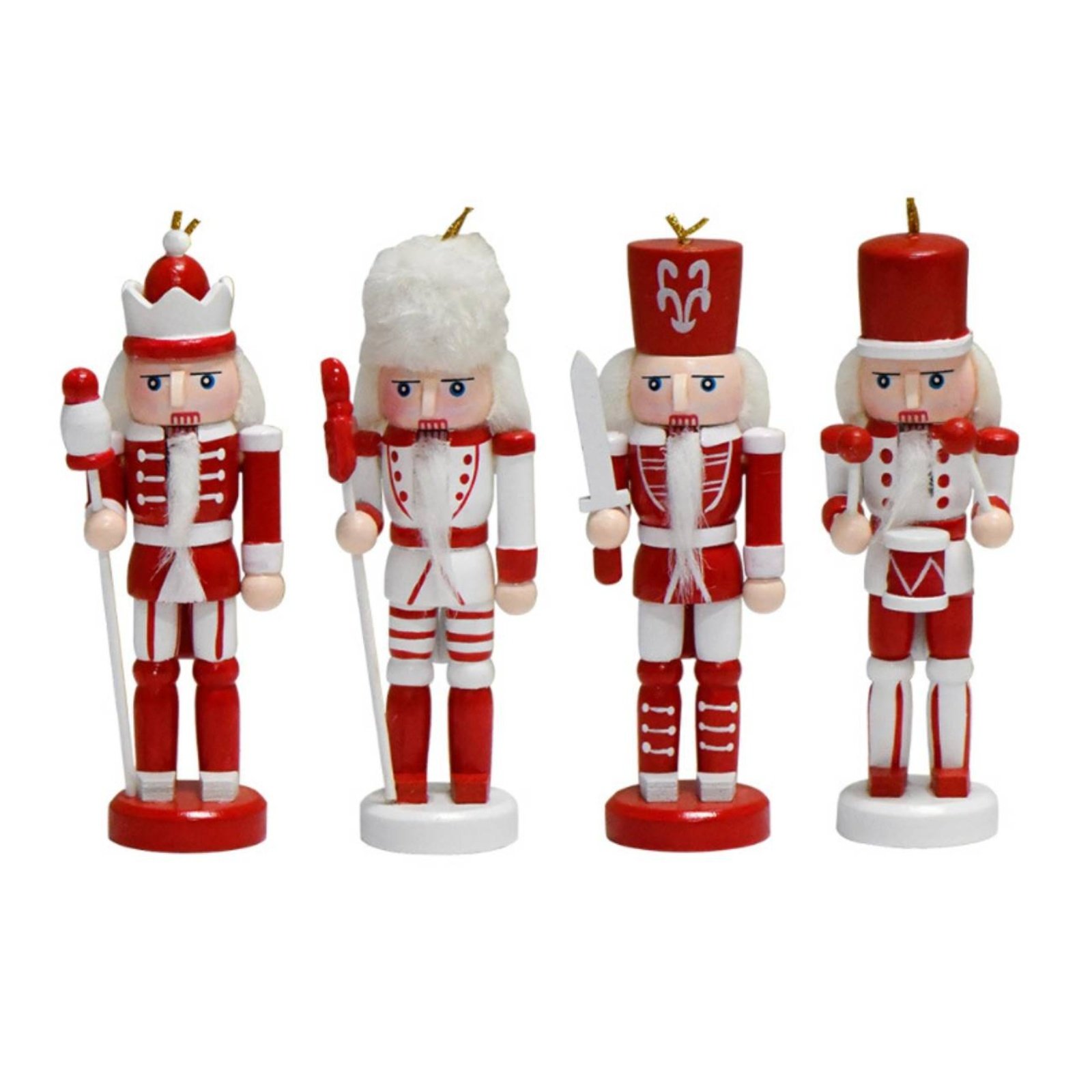 4-Piece Christmas Nutcracker Ornaments