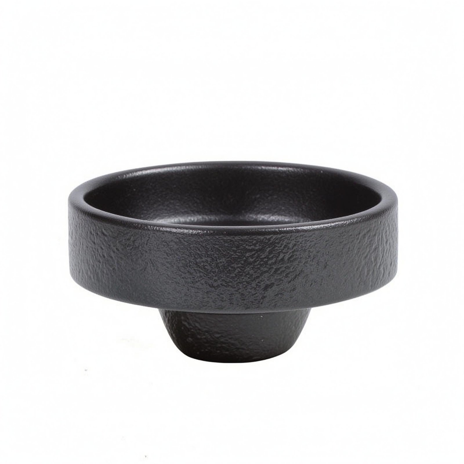 Textured Ceramic Shallow Bowl Vase
